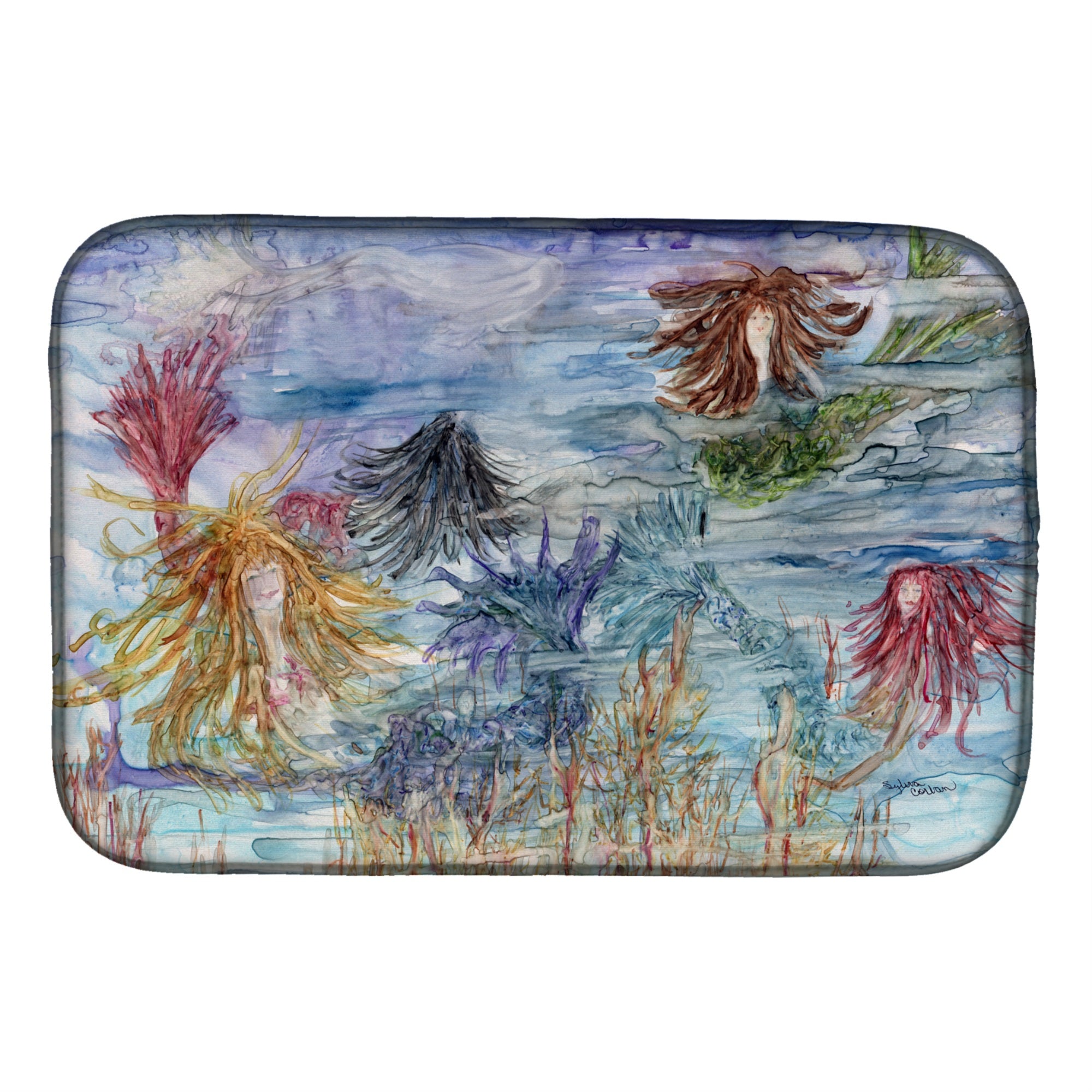 Caroline'S Treasures 8975Ddm Dish Drying Mat, 14 X 21, Multicolor