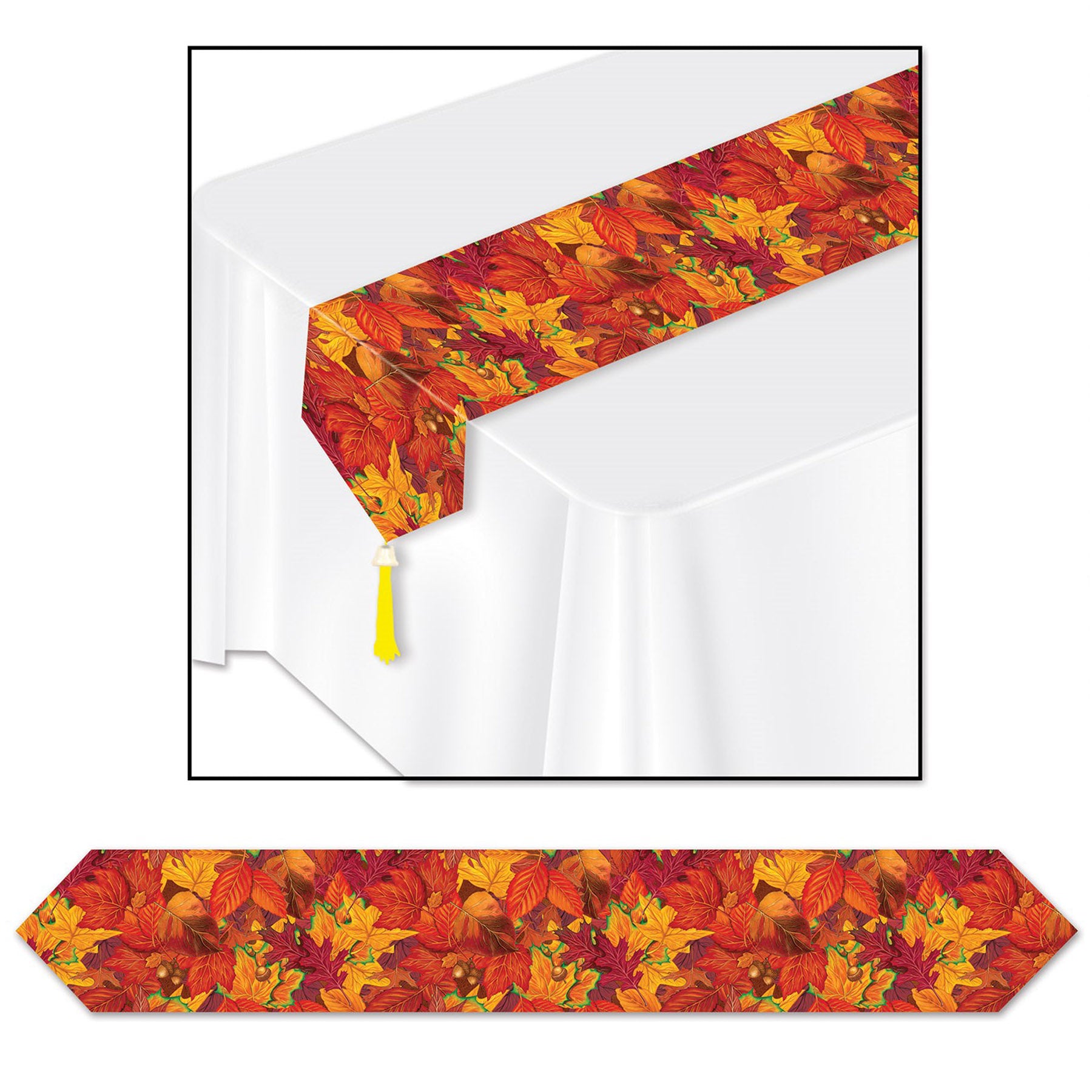 Printed Fall Leaf Table Runner (Pack of 12)