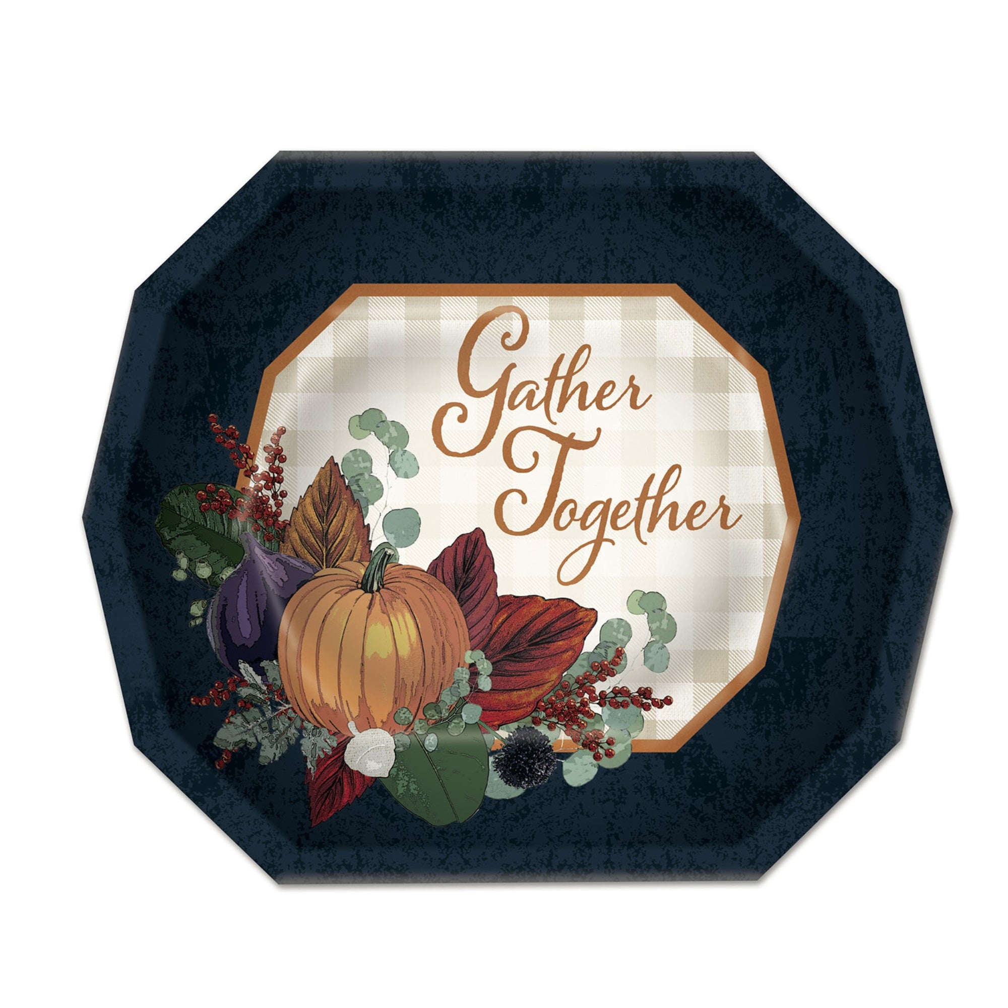 Fall Thanksgiving Dessert Plates, (Pack Of 12)
