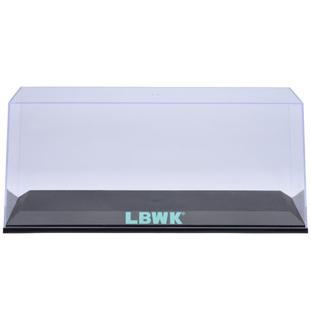 Collectible Display Show Case With Black Plastic Base And Green 'Lbwk ...