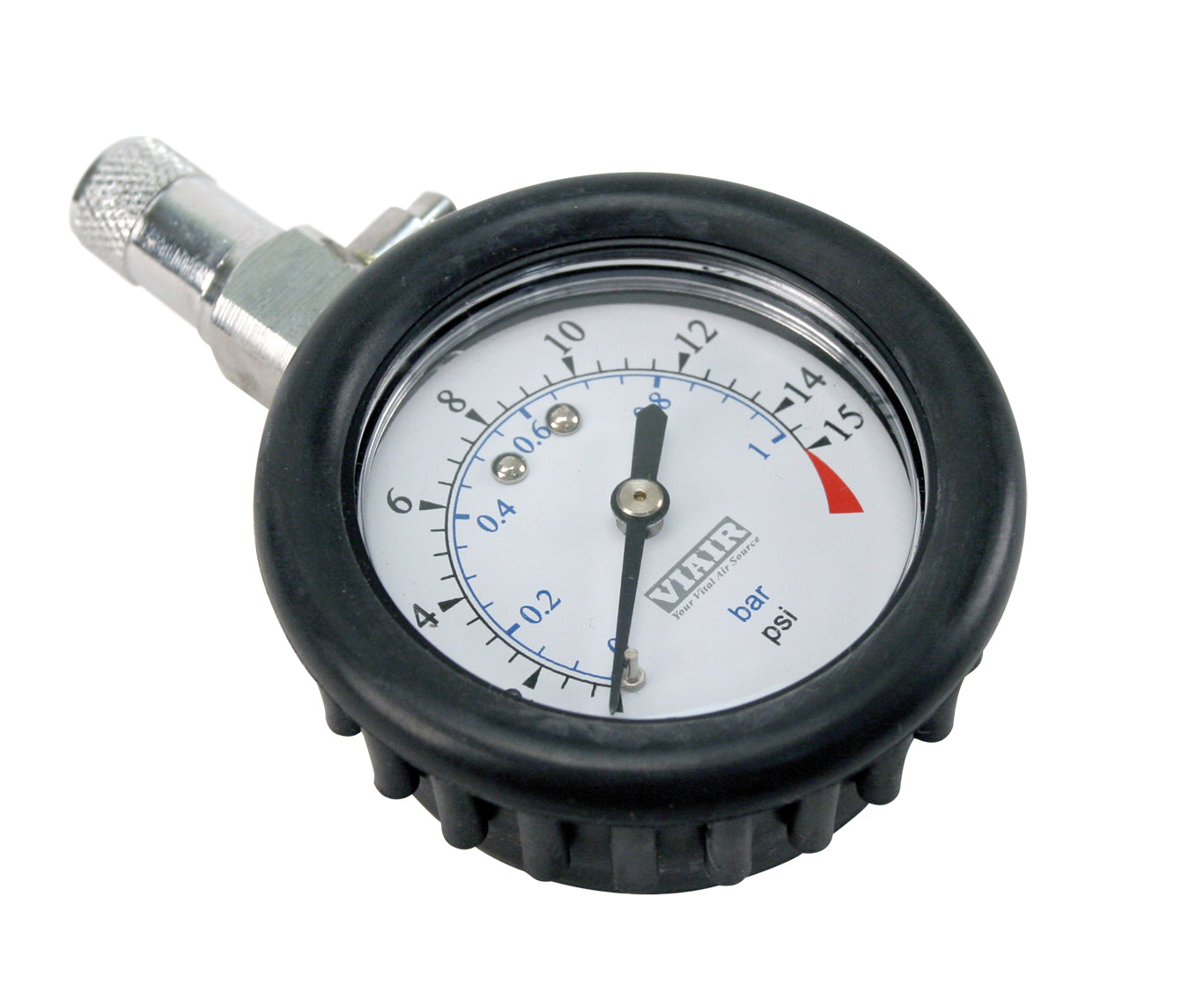 2.0 Tire Gauge W/Boot (0 To 15 Psi)