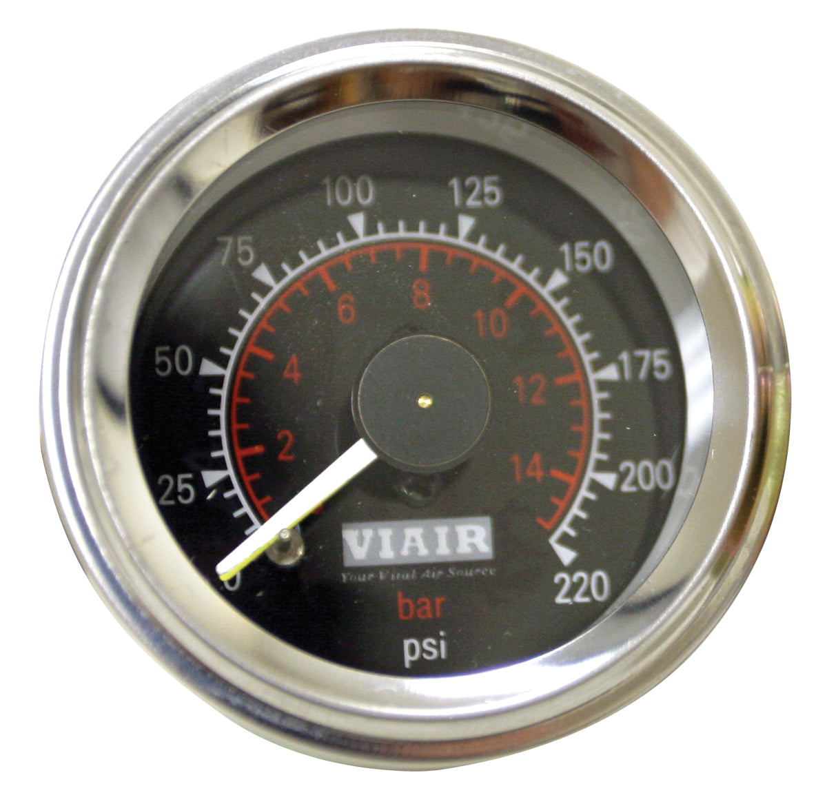2 Dual Needle Gauge (Black Face, Illuminated, 220 Psi)
