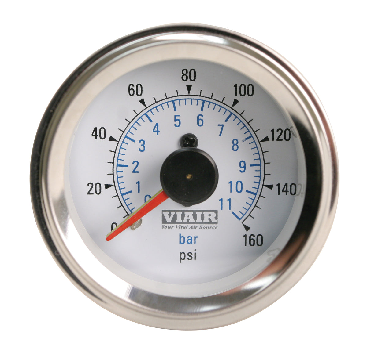 2 Dual Needle Gauge (White Face, Illuminated, 160 Psi)