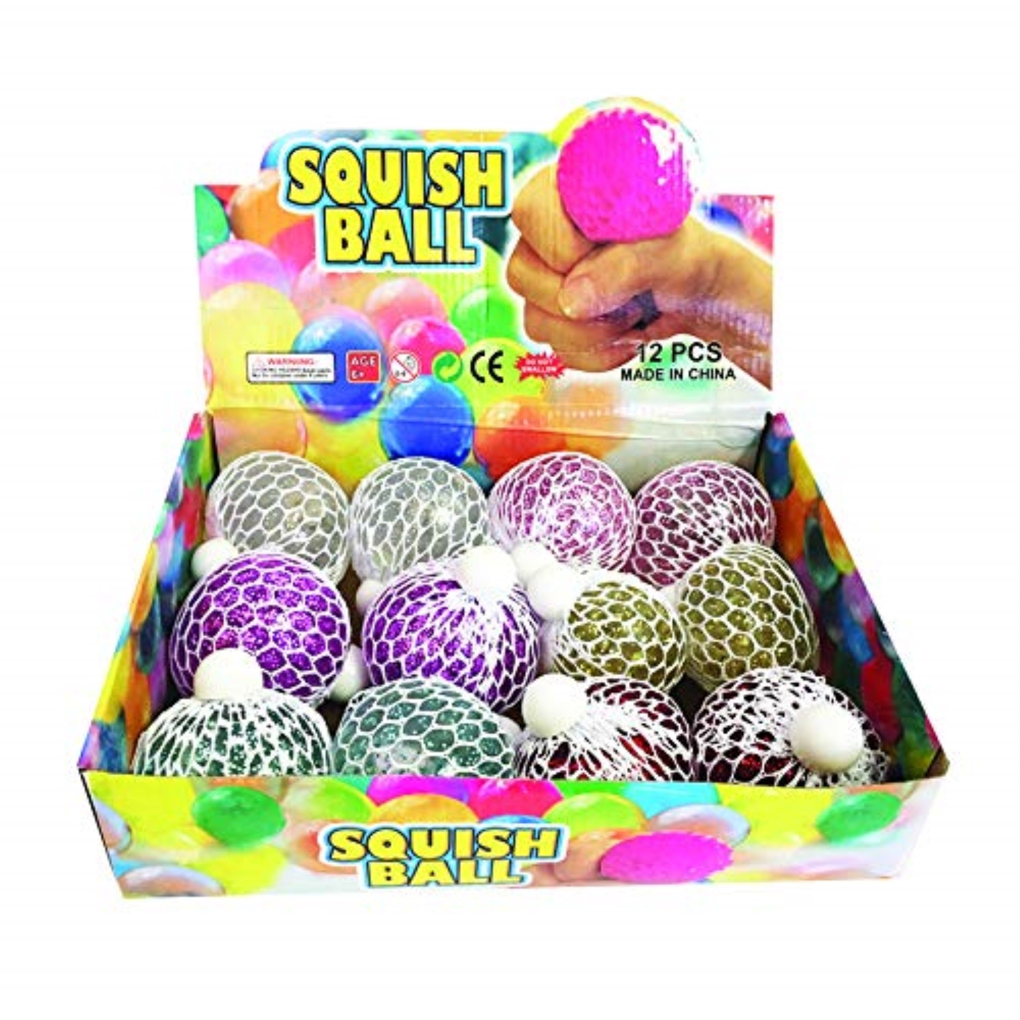 9017306 Squish Mesh Ball Traditions Squish Mesh Ball Rubber 1 Pc (Pack Of 12)