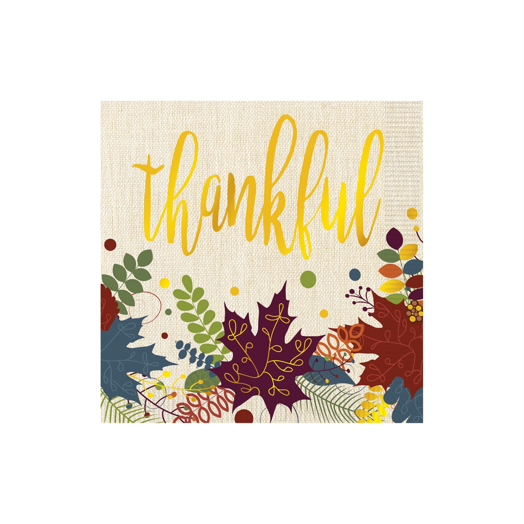Friendsgiving Beverage Napkins, (Pack Of 12)