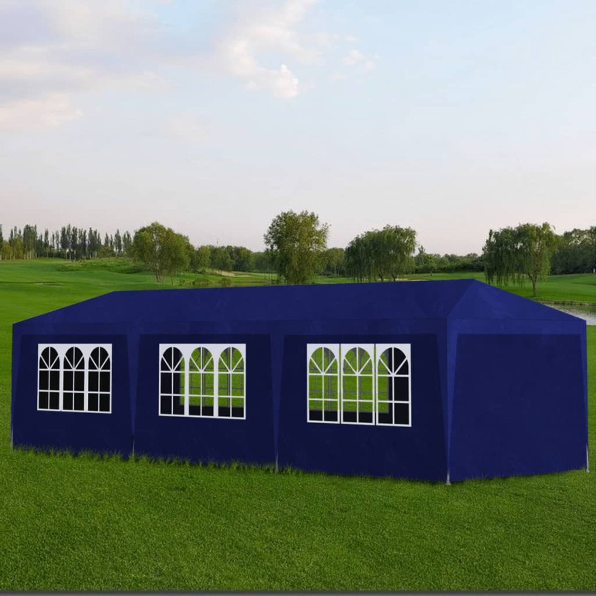 Vidaxl Party Tent 10'X30' Blue
