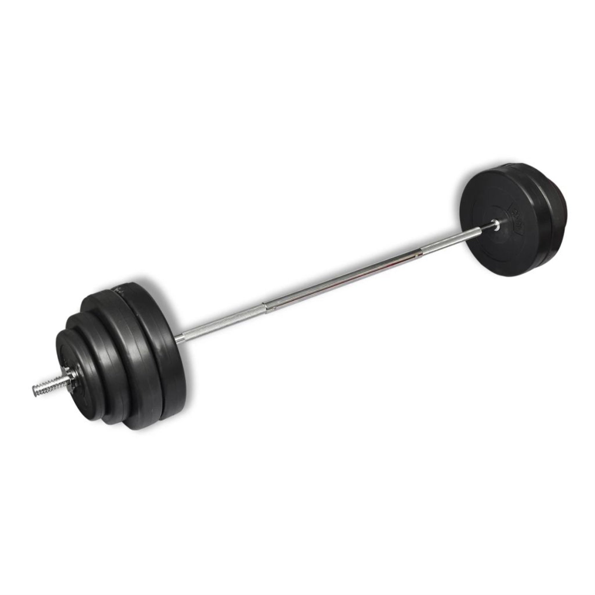 Barbell With Plates Set 132 Lb