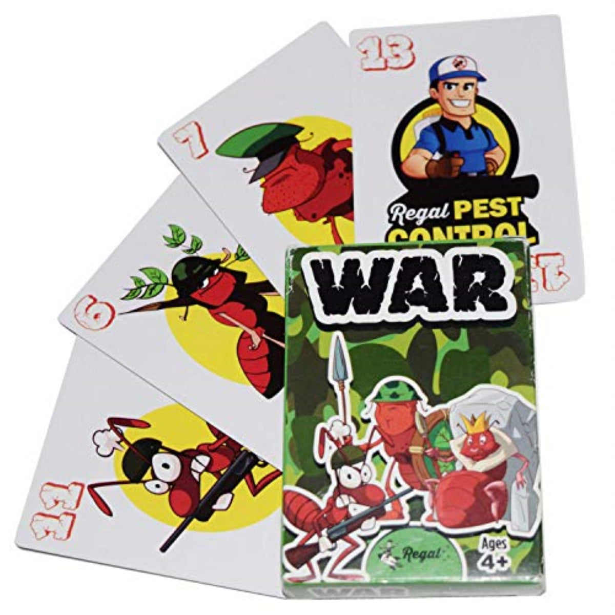 9050043 War Card Game 4X2.75 Regal War Card Game Multicolored (Pack Of 1)