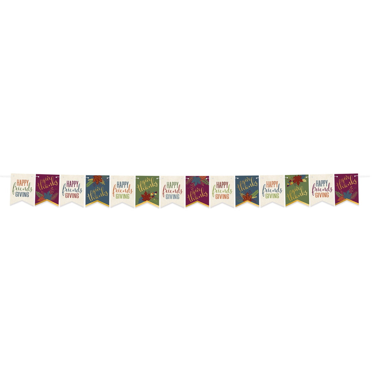Foil Happy Friendsgiving Streamer, (Pack Of 12)