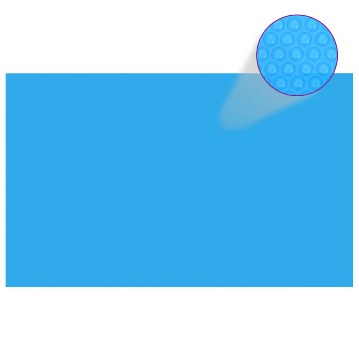 Vidaxl Pool Cover 102 X 63 Inch Pe Blue Rectangular
