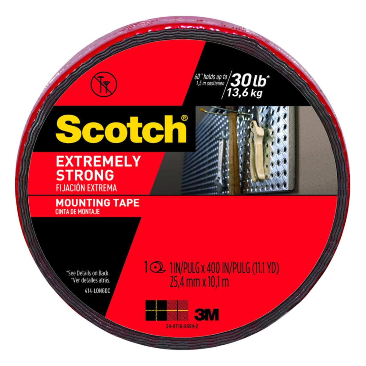 Mounting Tape Blk 400X1 (Pack Of 1)