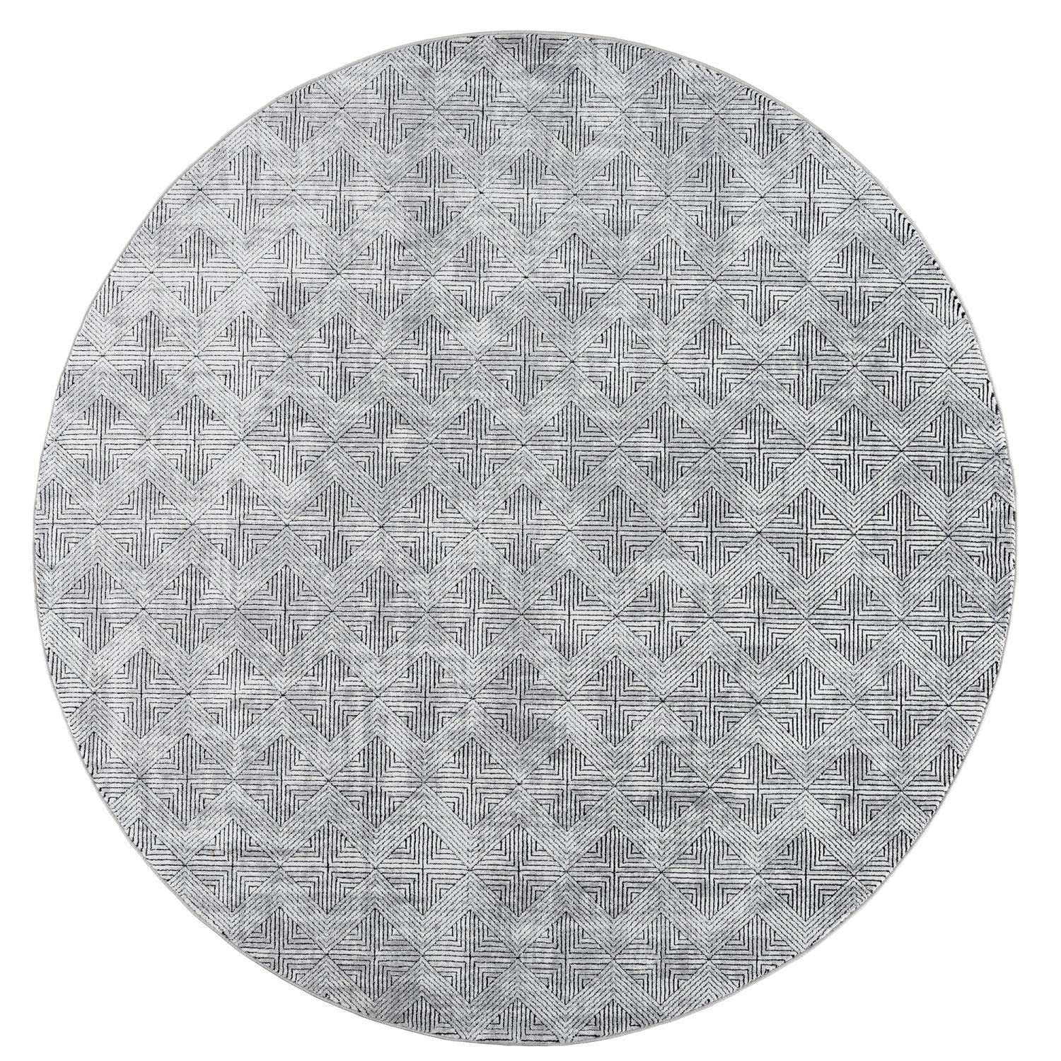 United Weavers Reserve La Luna Black Round Rug 711 RD