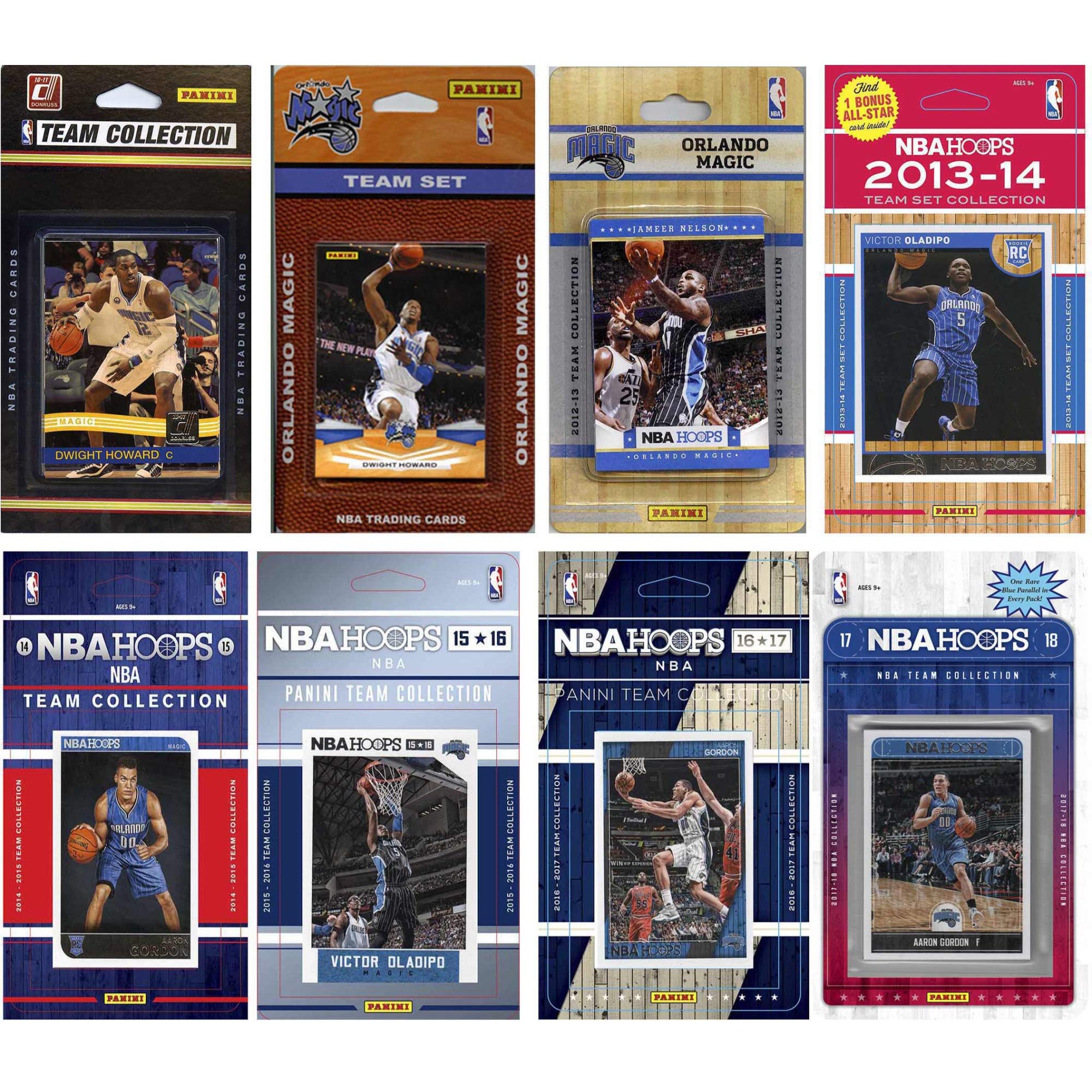 NBA Orlando Magic 8 Different Licensed Trading Card Team Sets