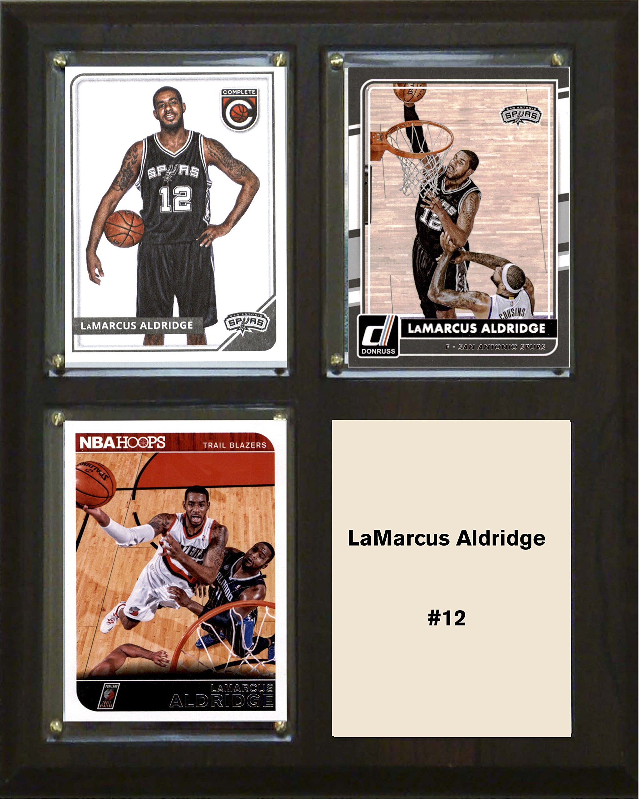 NBA 8x10″ LaMarcus Aldridge San Antonio Spurs Three Card Plaque