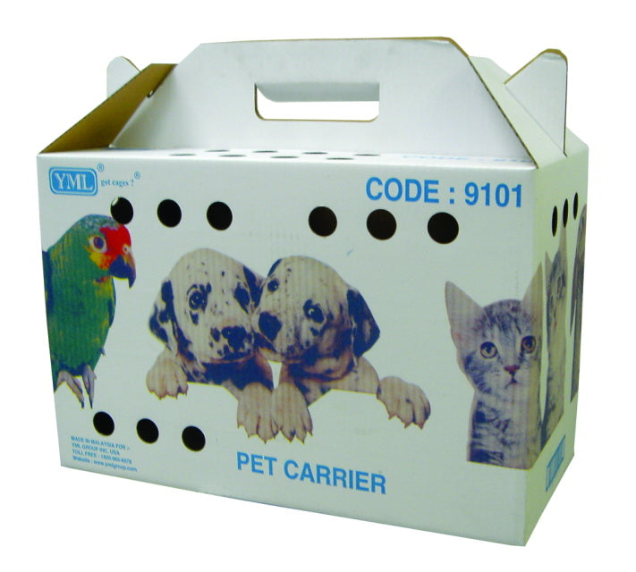 9101 Disposable Cardboard Pet Carriers For Small Animals, Hamsters, Gerbils, Birds, & Reptiles