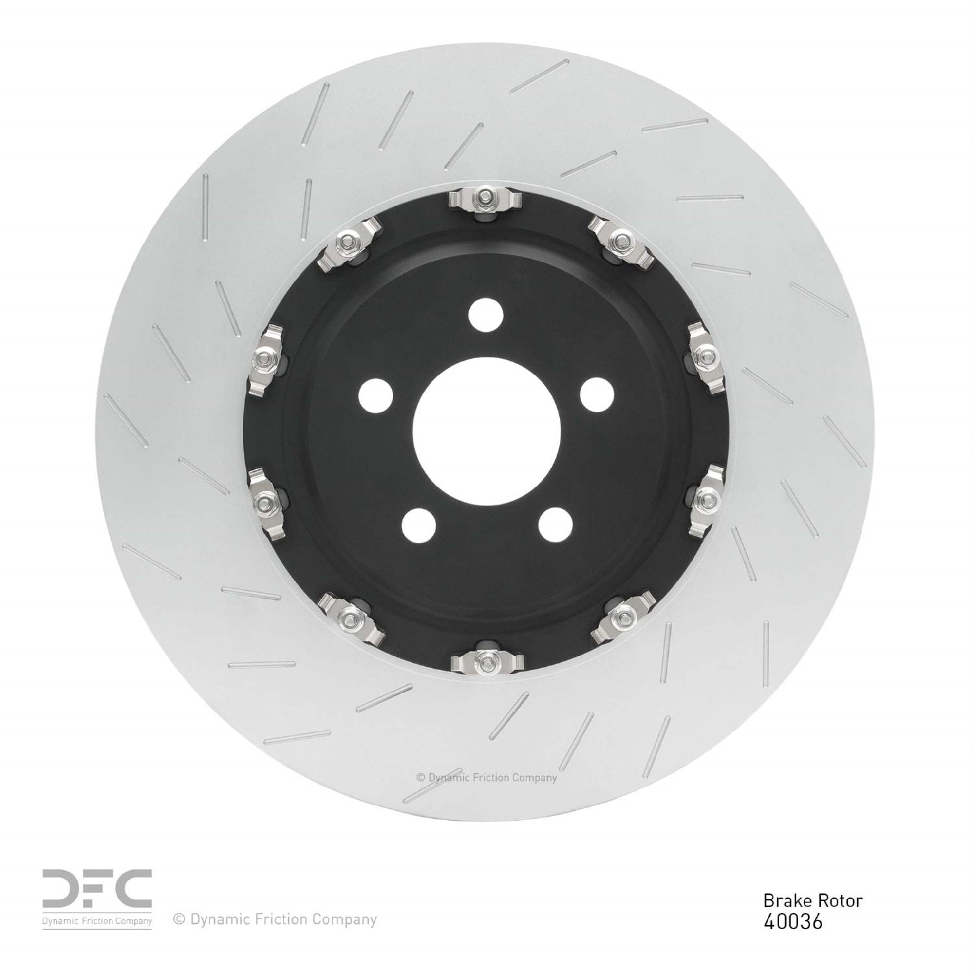 Hi-Carbon Alloy Geomet Coated Rotor - Slotted 910-40036