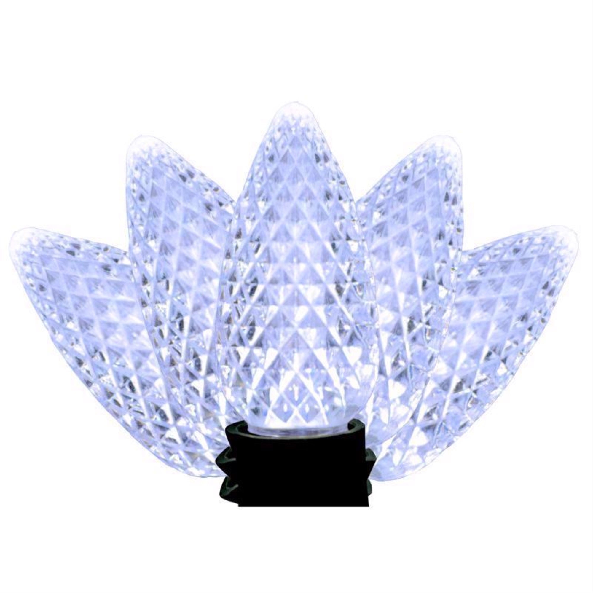 Holiday Bright Lights LED PS C9 Cool White 25 ct Christmas Light Bulbs, (Pack of 1)