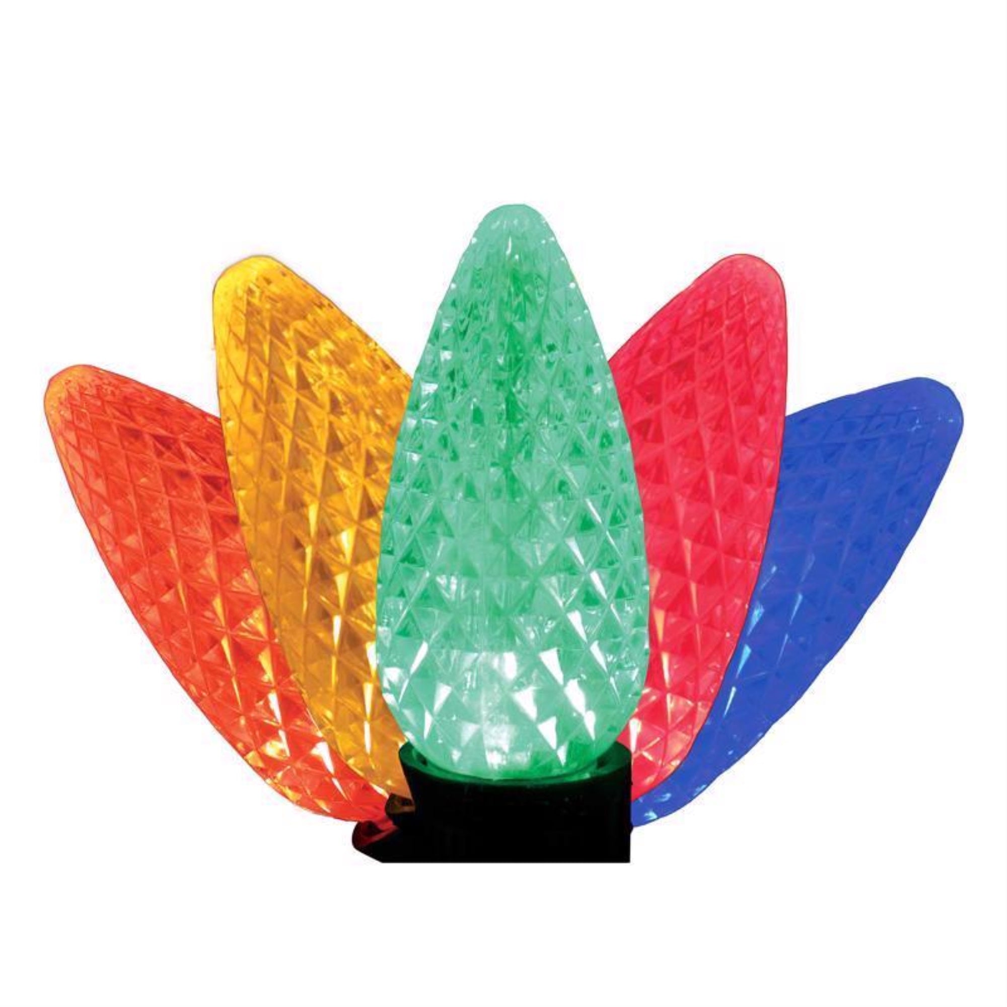 Holiday Bright Lights LED PS C9 Multicolored 25 ct Christmas Light Bulbs, (Pack of 1)