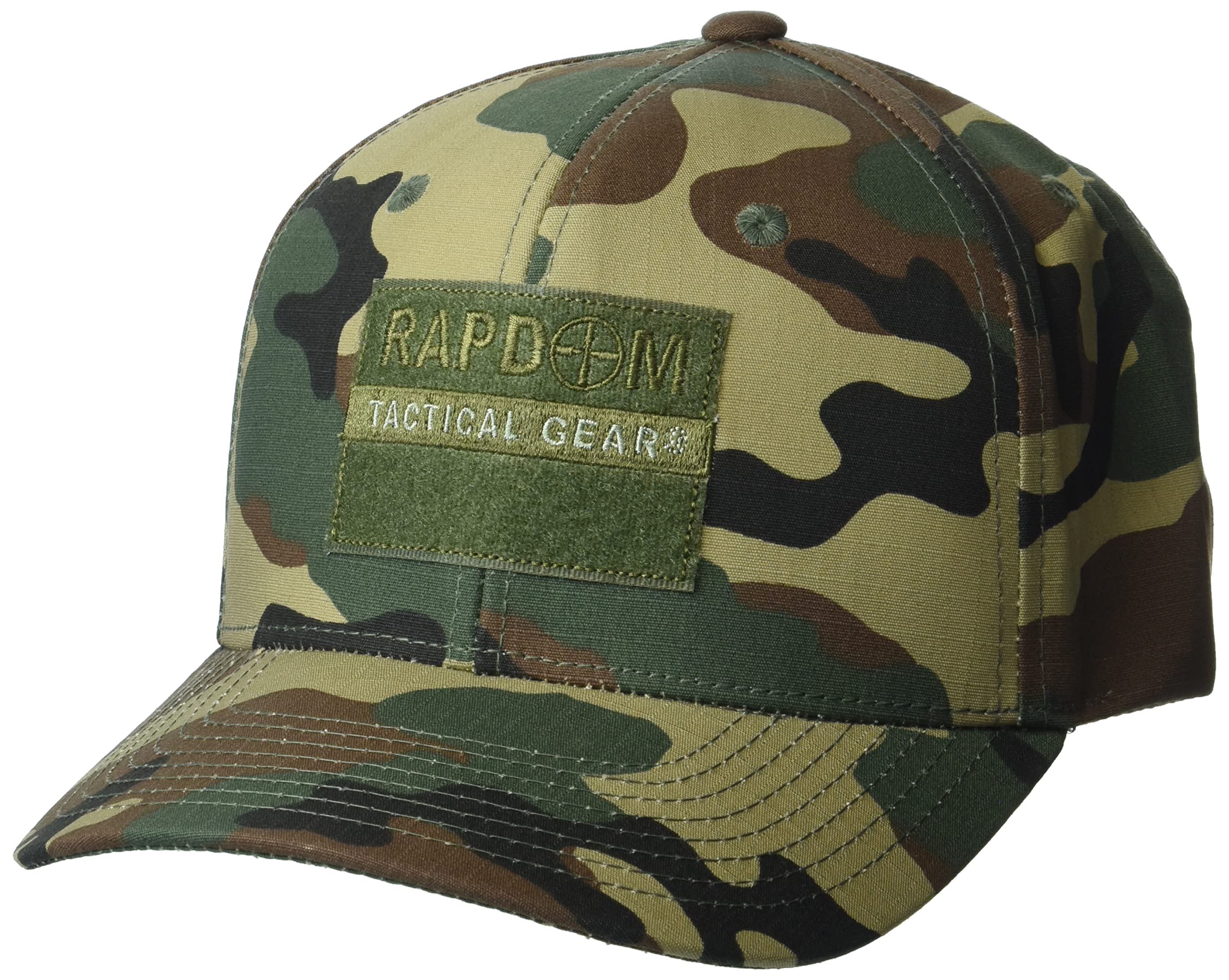 Embroidered Ripstop Cap, RDT, Woodland