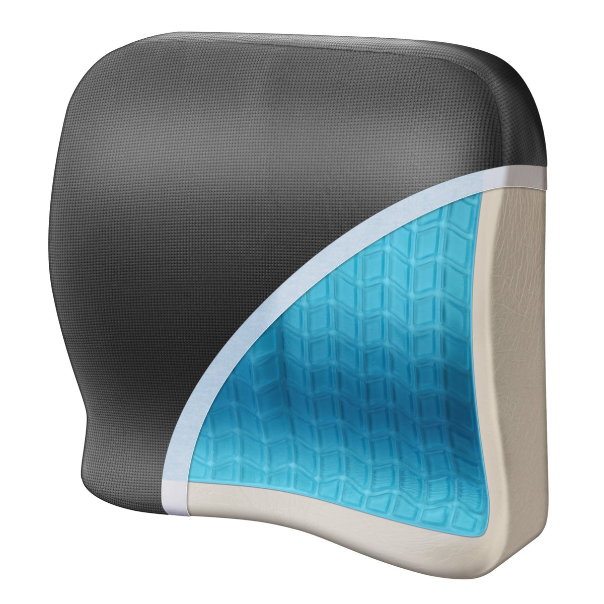 Relaxfusion Memory + Gel Lumbar Cushion