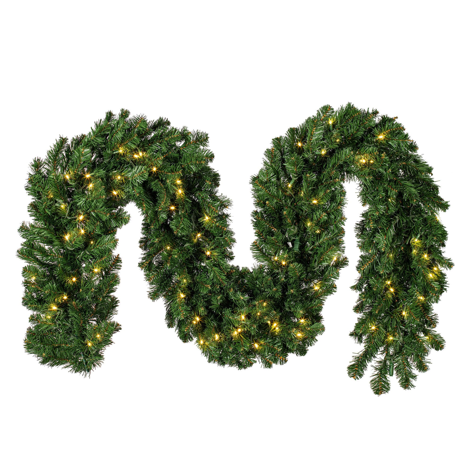 Casafoyer  25' x 18” Grand Teton Garland 300WmWhLED - G125521LED - (Pack Of 2)