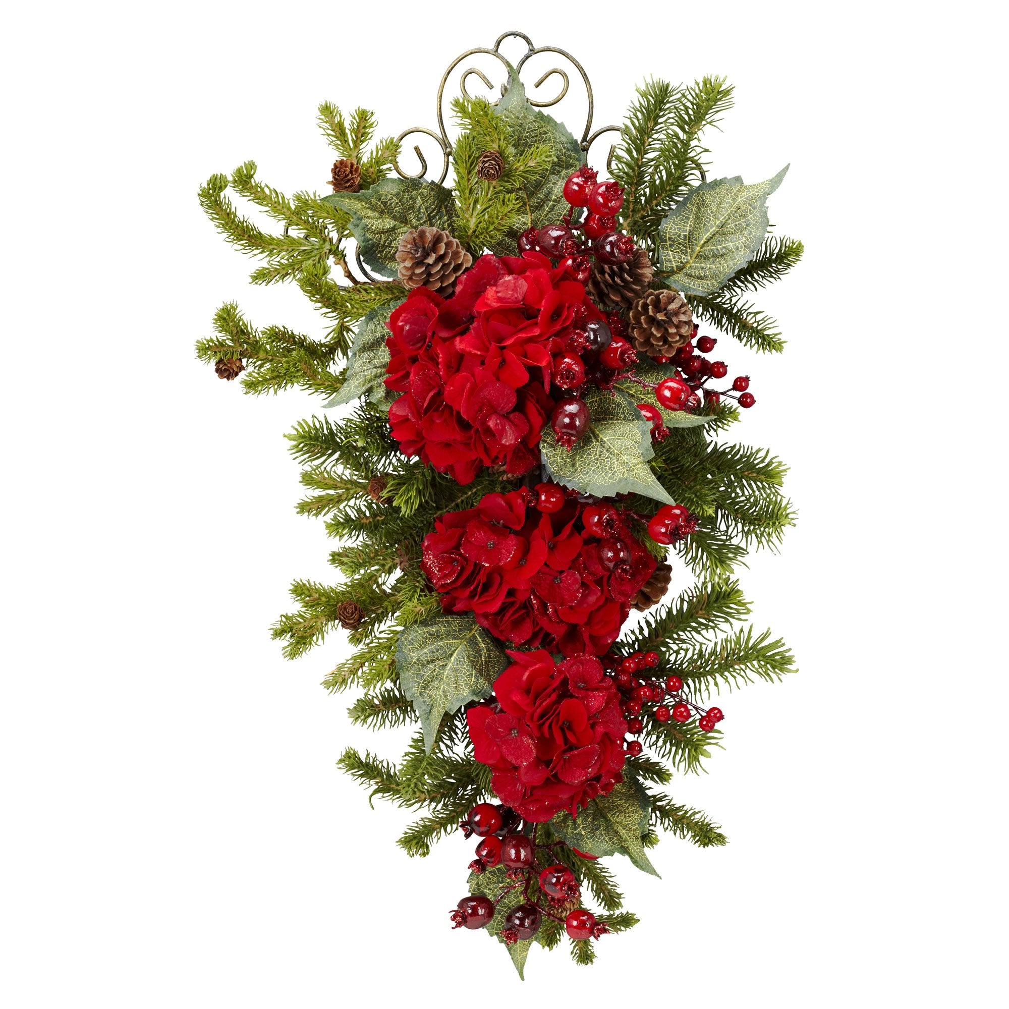 27?Christmas Hydrangea Teardrop