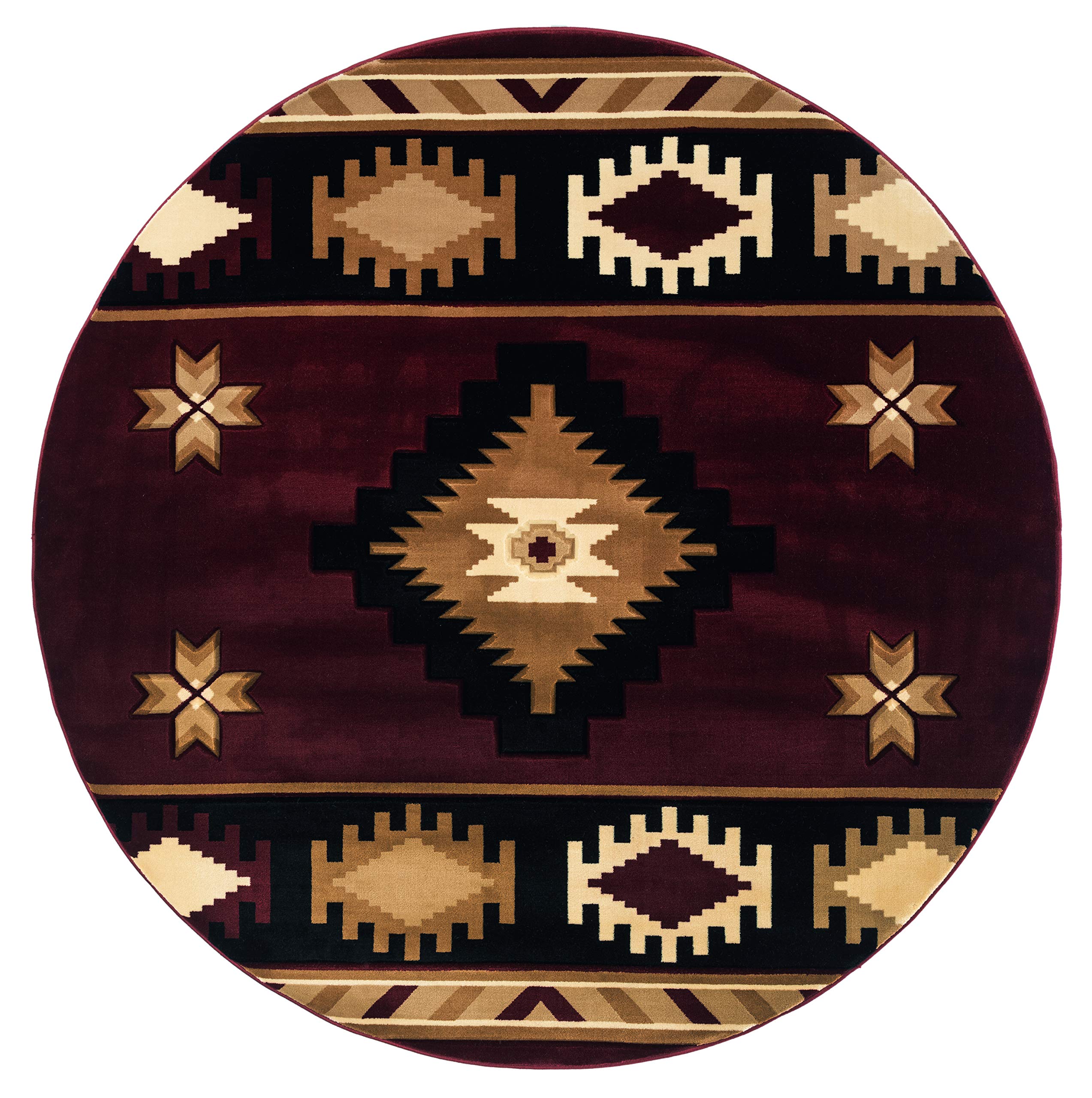 United Weavers Bristol Caliente Burgundy Round Rug 710 Round