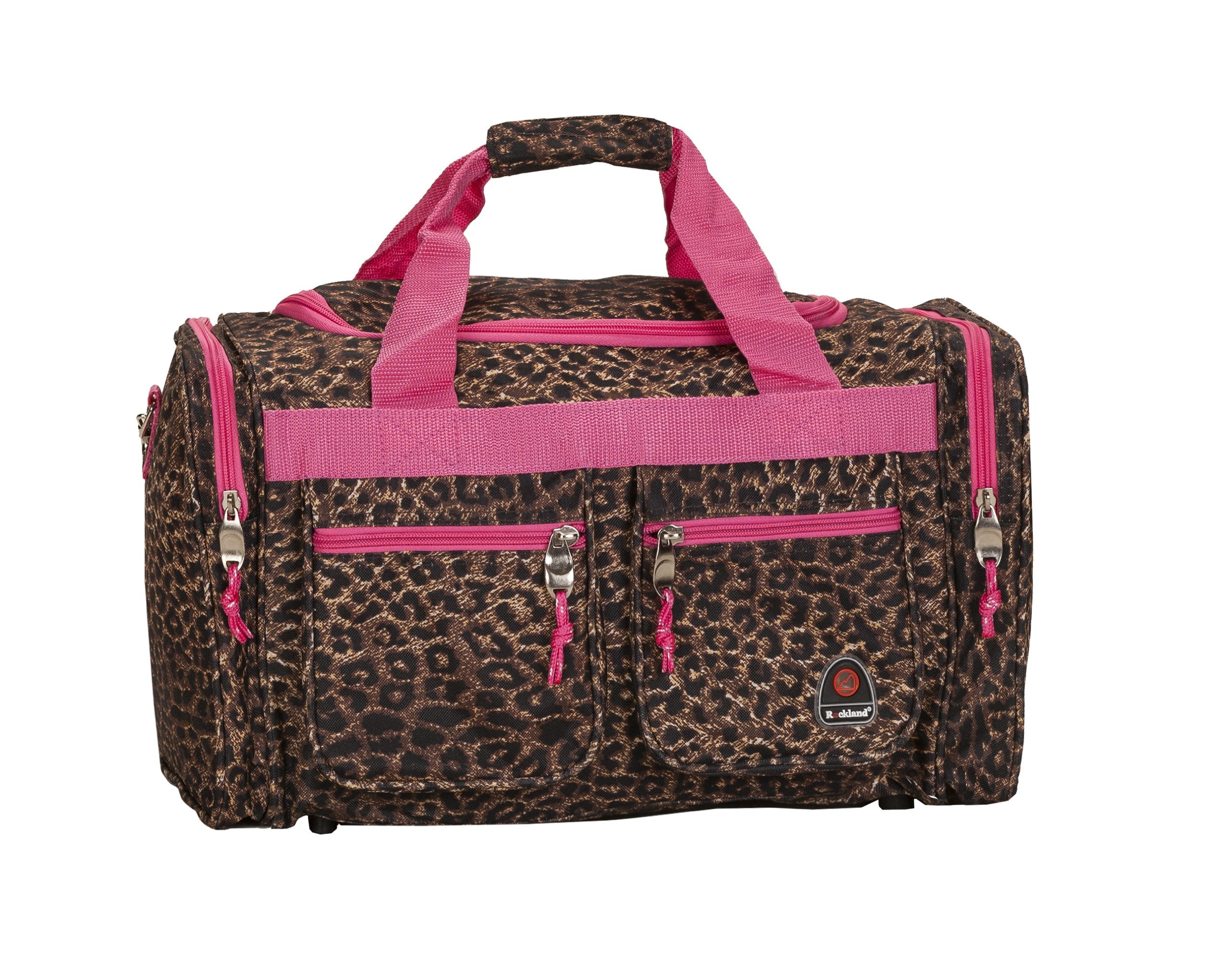 19 Inch  TOTE BAG - PINK LEOPARD
