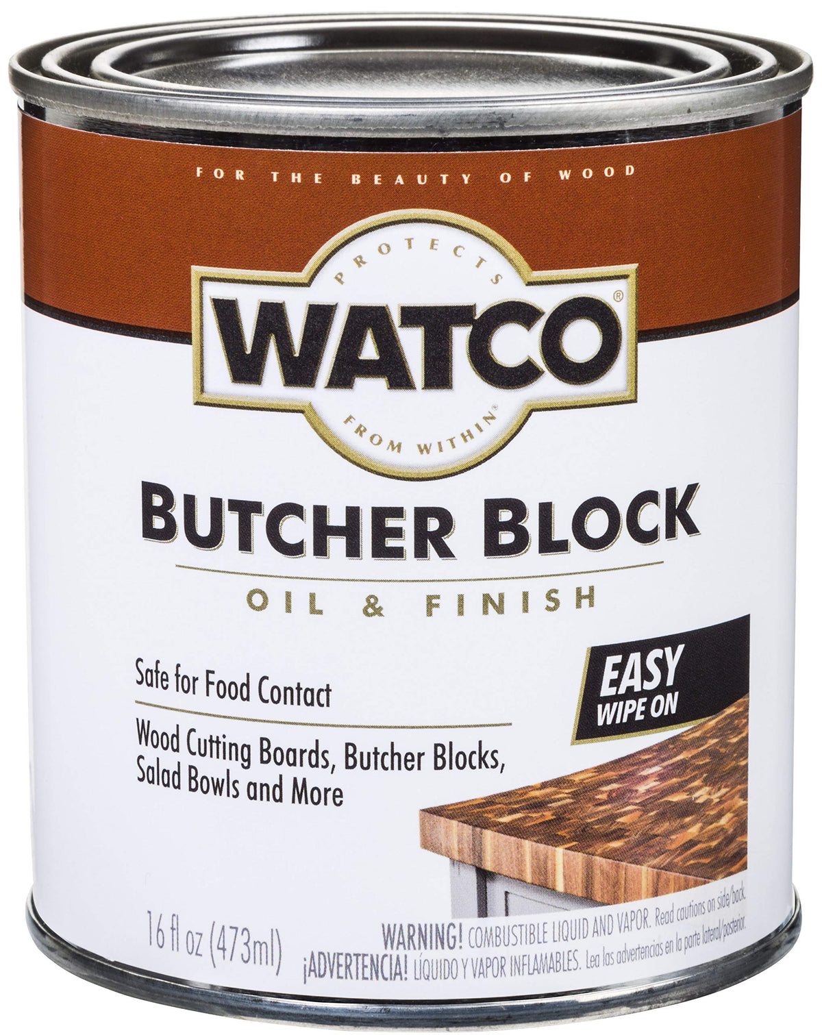Watco 241758 Butcher Block Oil & Finish Clear