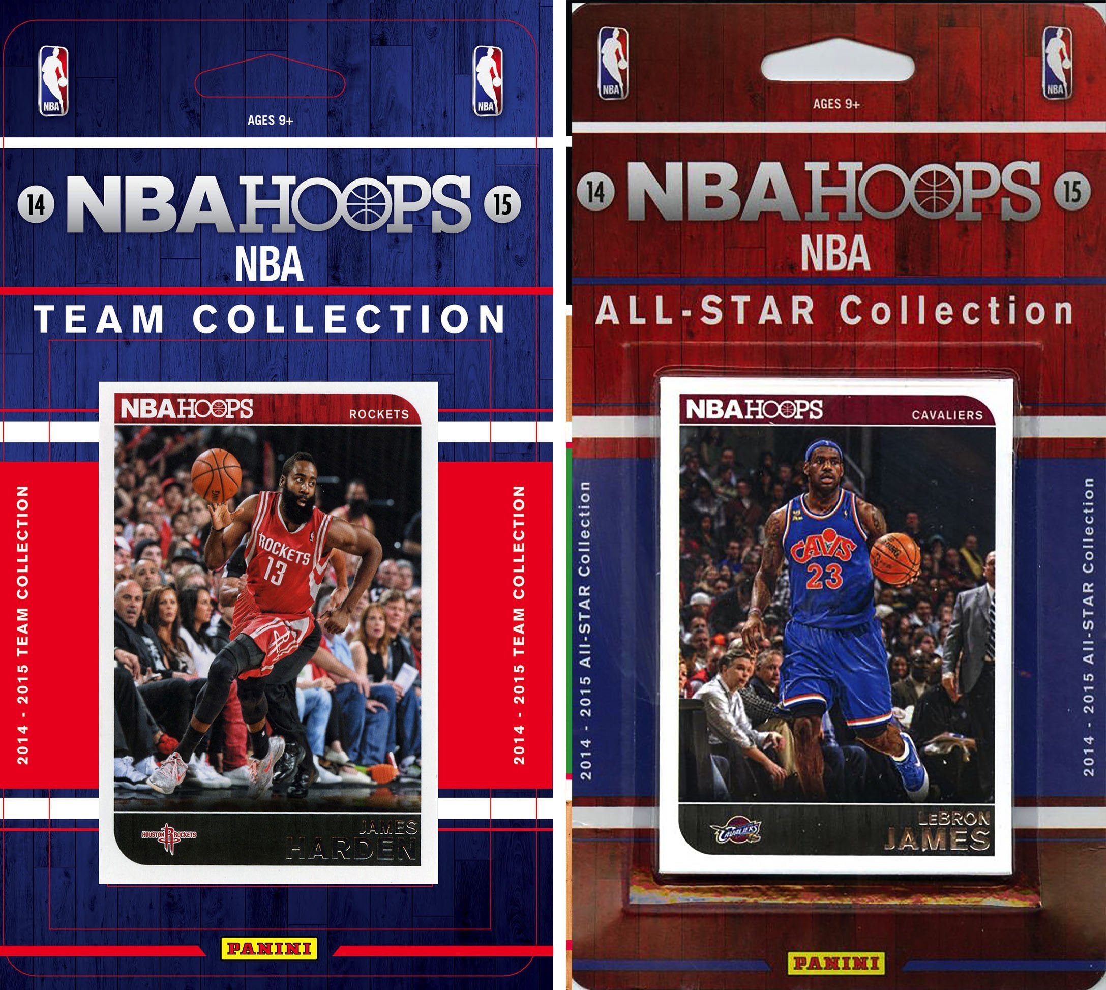 NBA Houston Rockets Licensed 2014-15 Hoops Team Set Plus 2014-15 Hoops All-Star Set