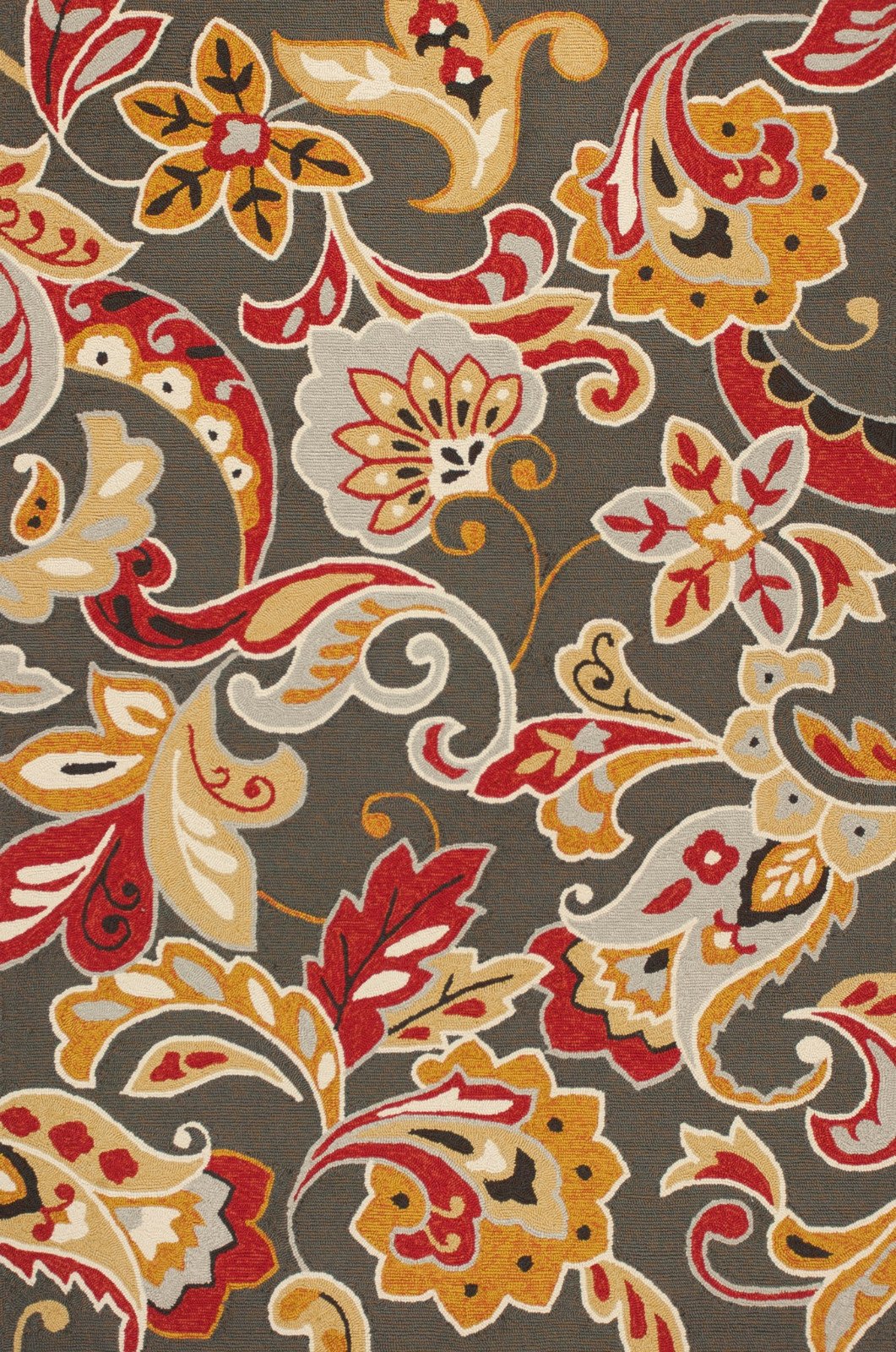 Harbor 4213 Taupe Flora Size 76″ Round