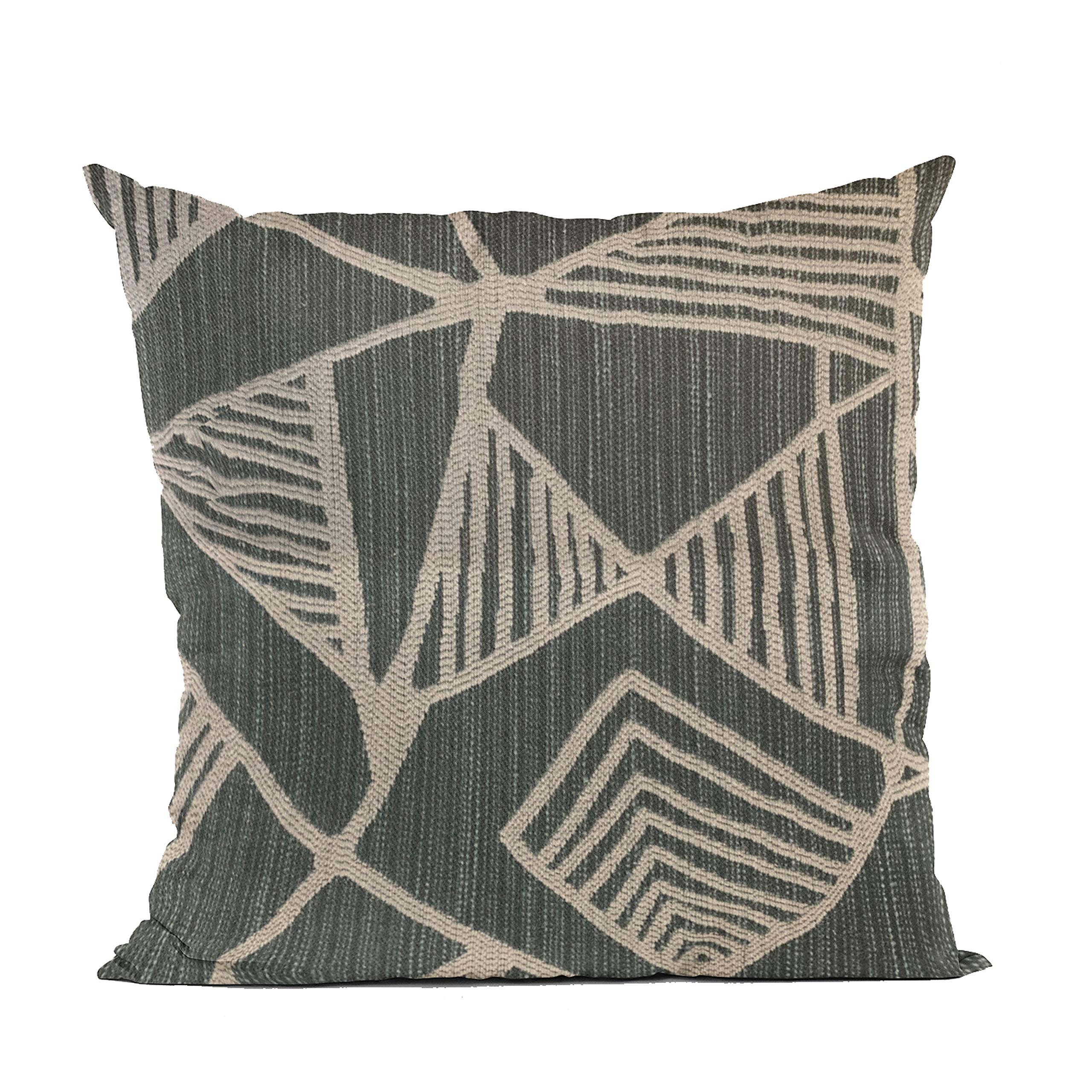 Plutus Brands Gray Plutus Sketch Abstract Luxury Throw Pillow 20 in x 36in, Double Sided 20 x 36 King