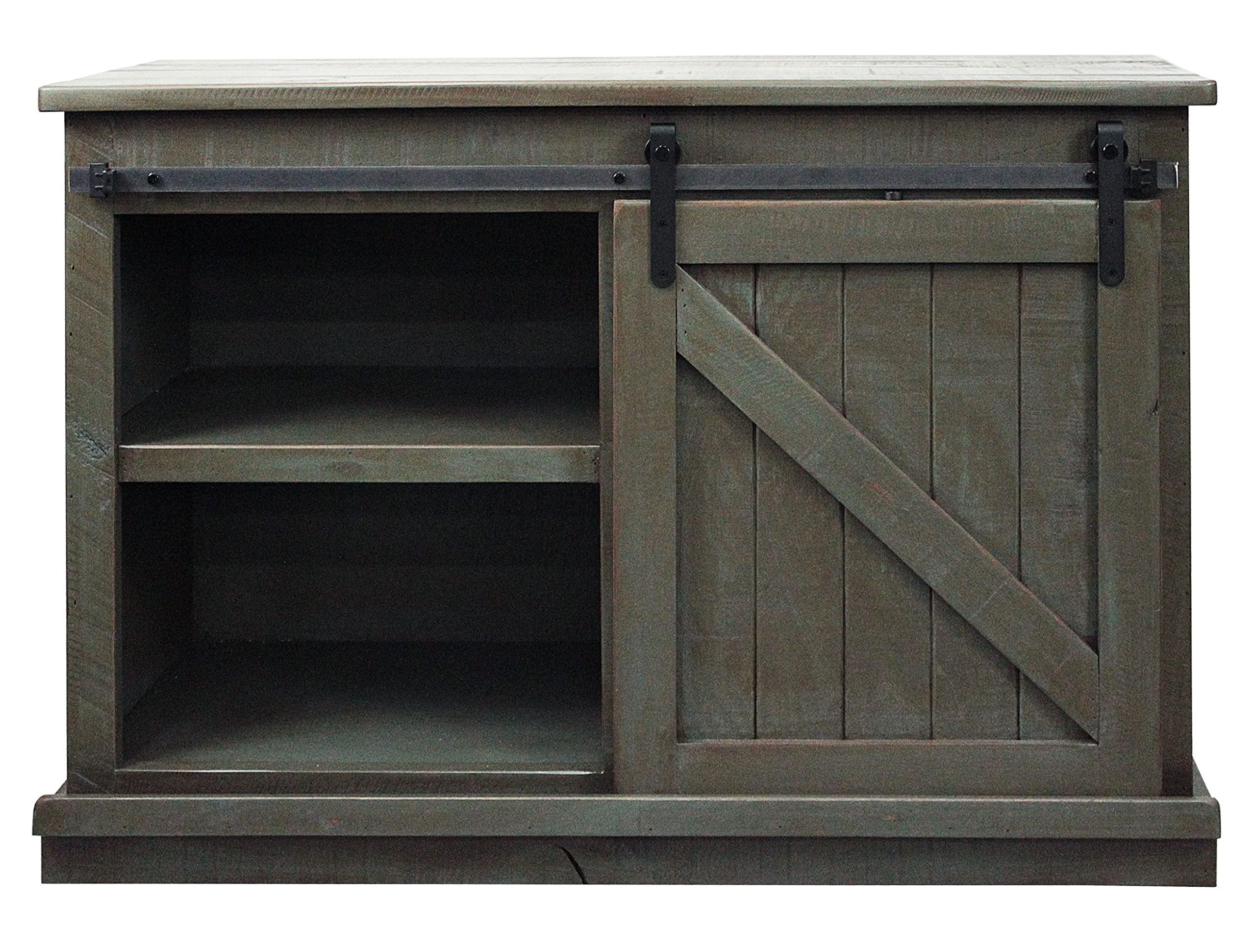 Rustic 47 Quaint TV Stand in Rustic Dark Blue