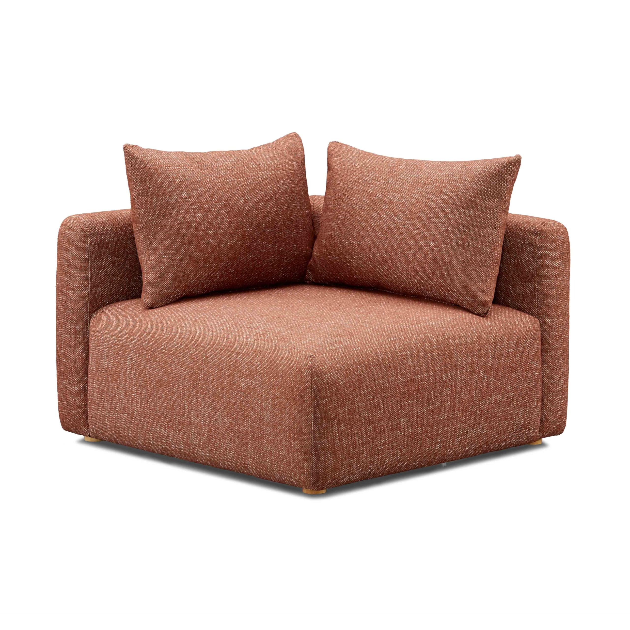 Hangover Sedona Red Textured Fabric Modular Corner Chair