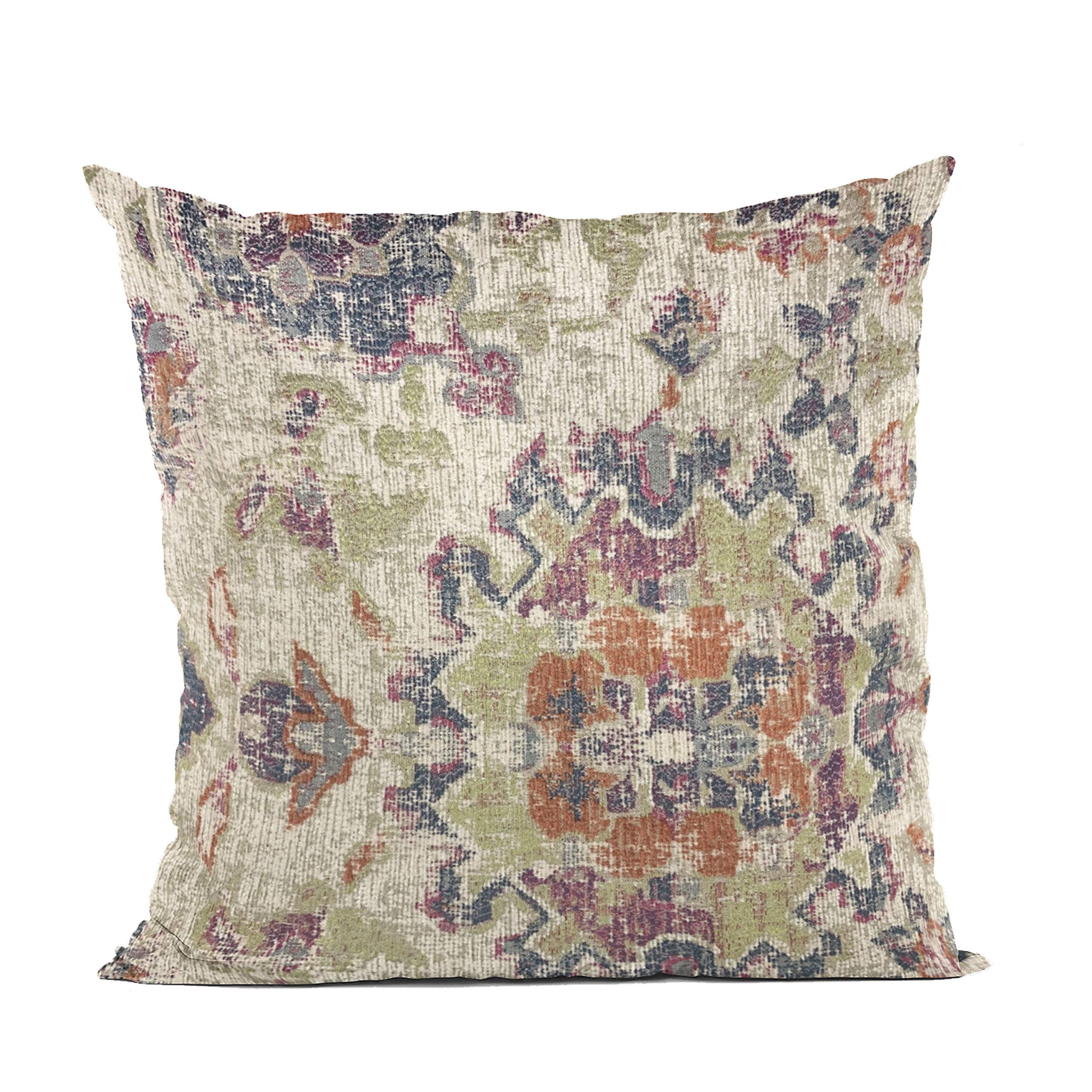 Plutus Brands Multi-Color Plutus Mayan Damask Luxury Throw Pillow 20 in x 26in, Double Sided 20 x 26 Standard