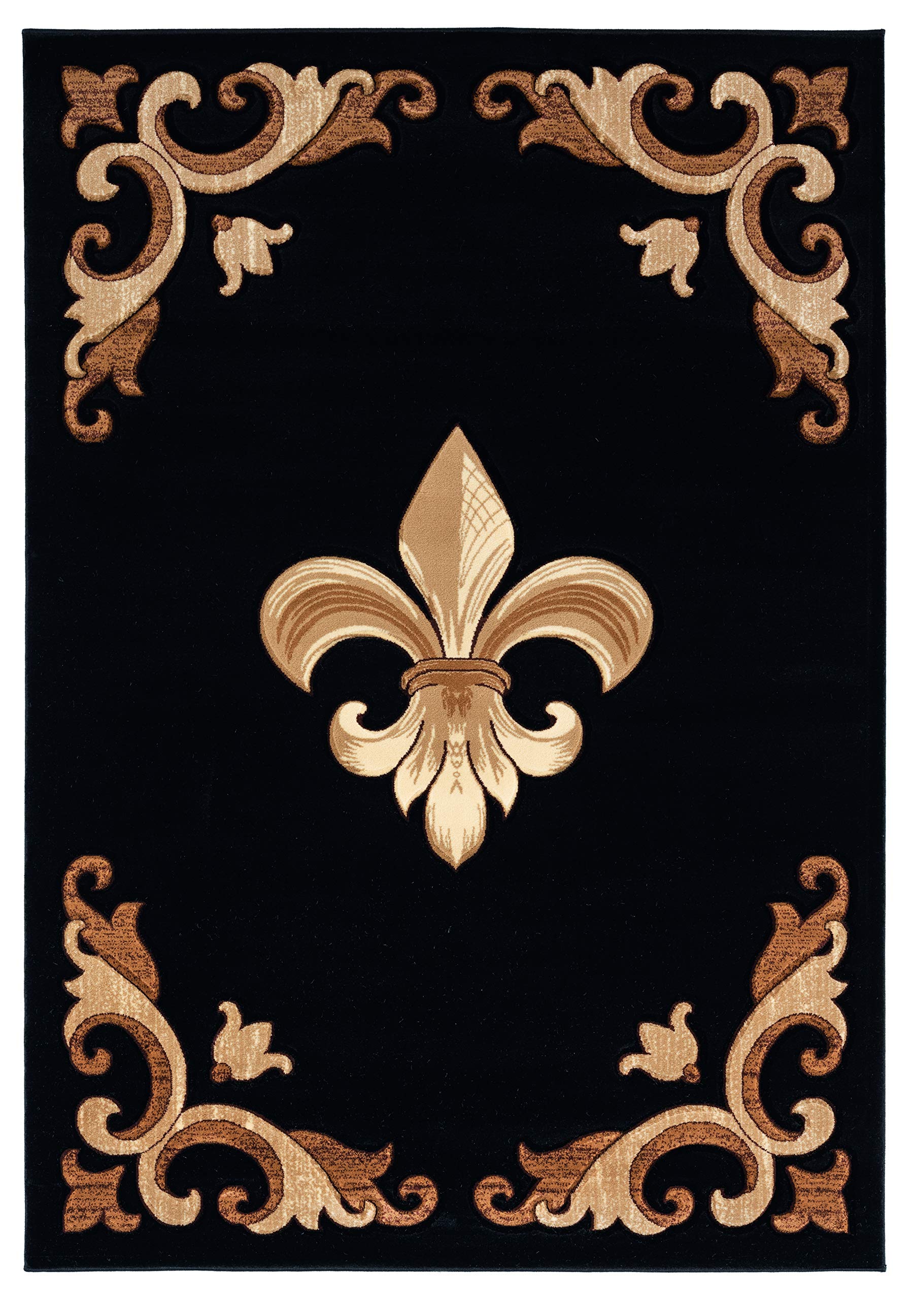 United Weavers Bristol Barnsley Black Accent Rug 110 x 28