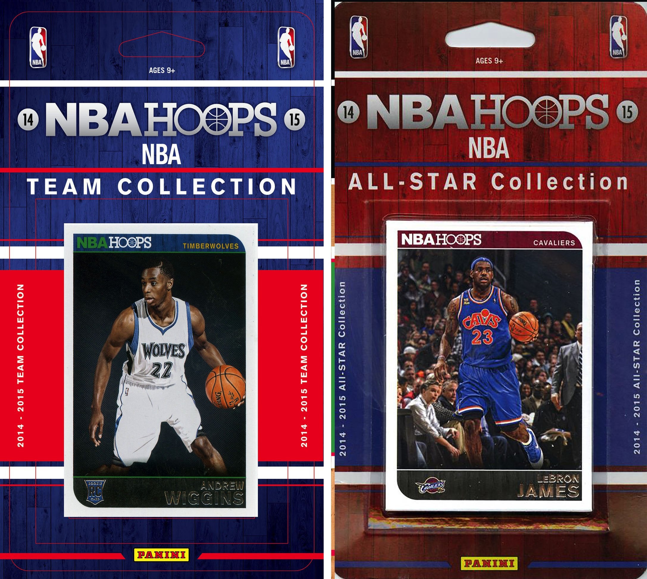 NBA Minnesota Timberwolves Licensed 2014-15 Hoops Team Set Plus 2014-15 Hoops All-Star Set