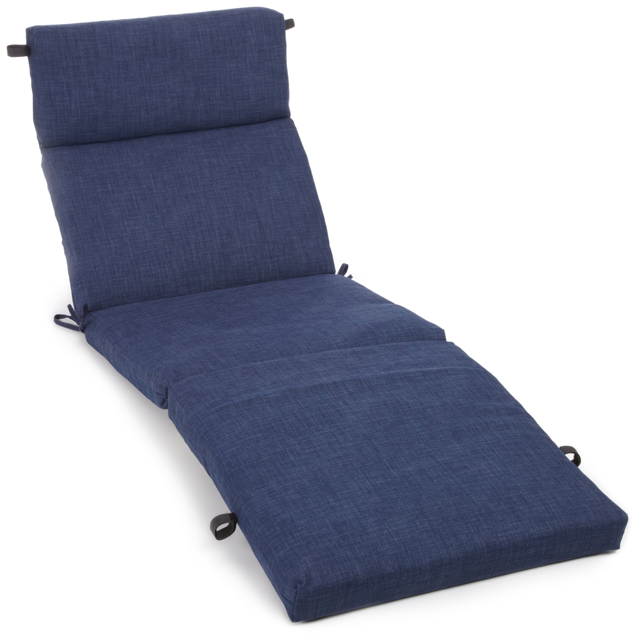72-inch Outdoor Chasie Lounge Cushion - Azul