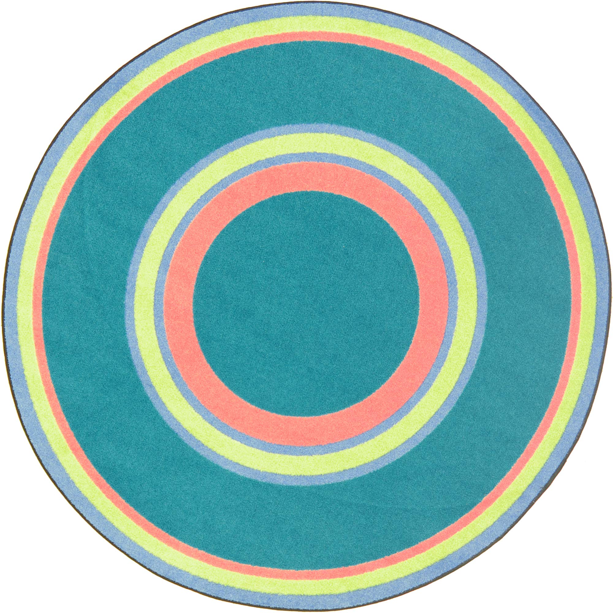 Ripples 132 Round area rug in color Teen