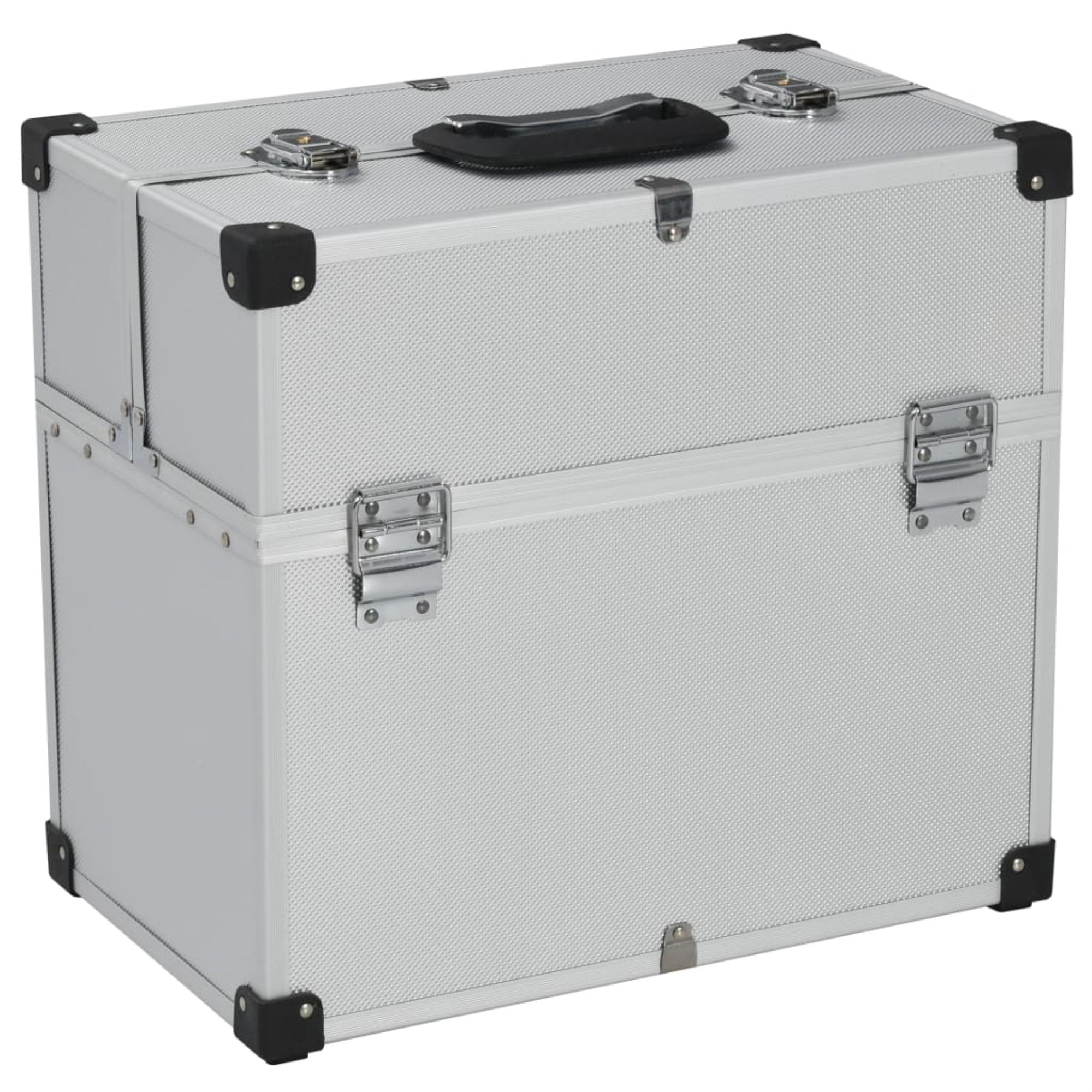 Vidaxl Tool Case 15'X8.9'X13.4' Silver Aluminum