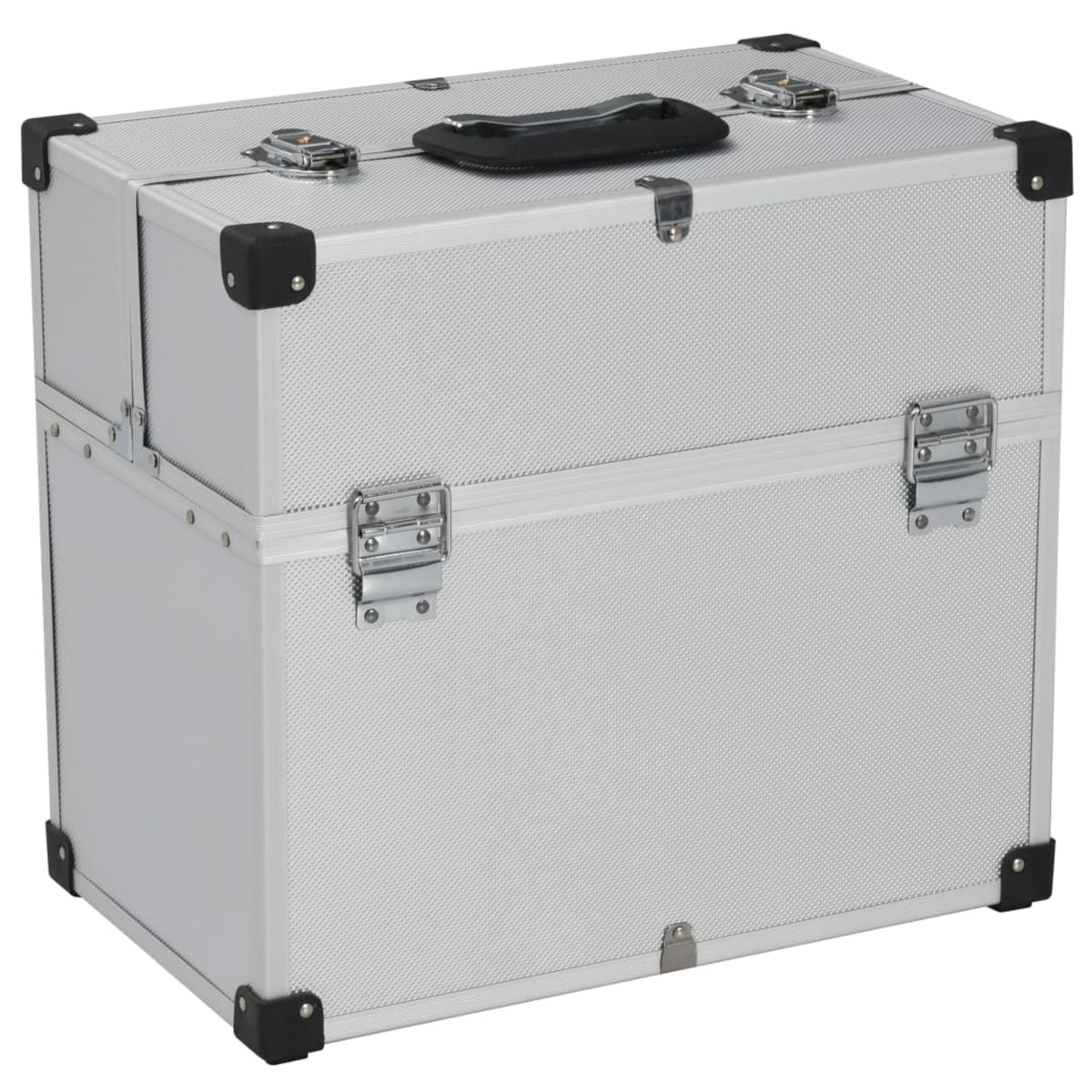 Vidaxl Tool Case 15'X8.9'X13.4' Silver Aluminum