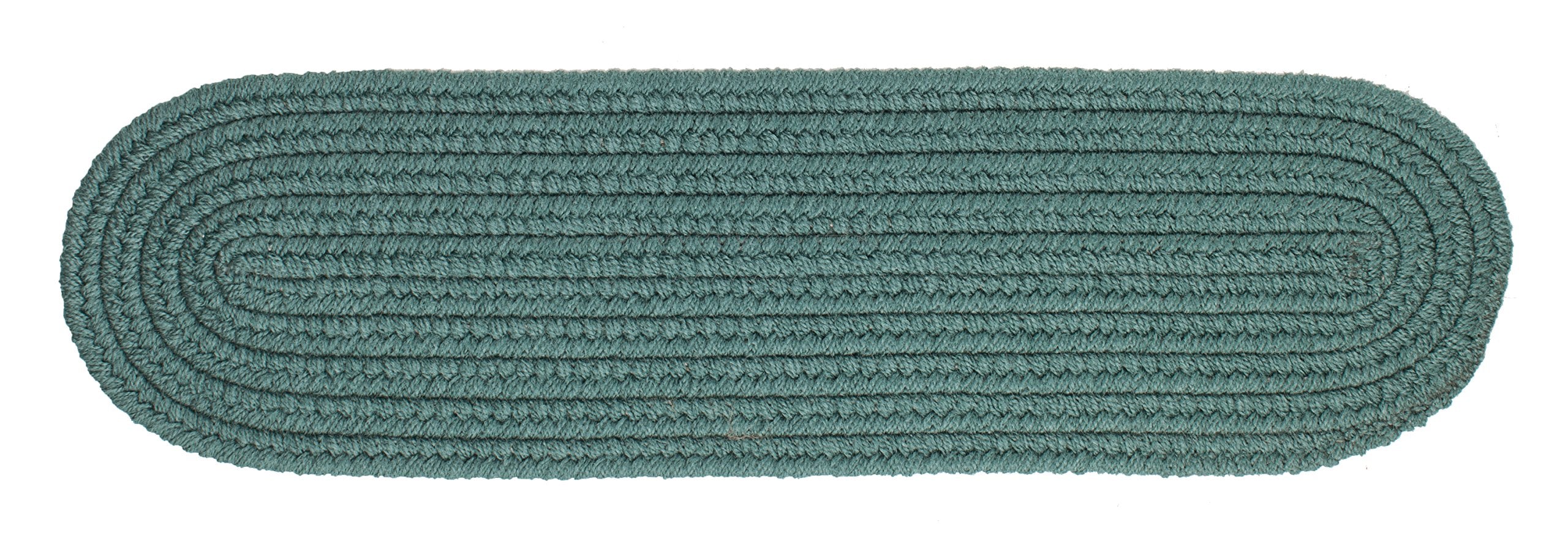 Rhody Rug S034A008X028 Braided Area Rugs, Teal , 8 x 28""