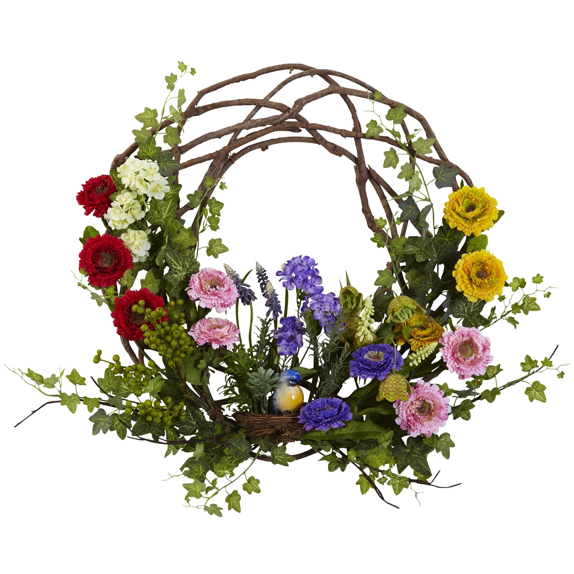 22????Spring Floral Wreath