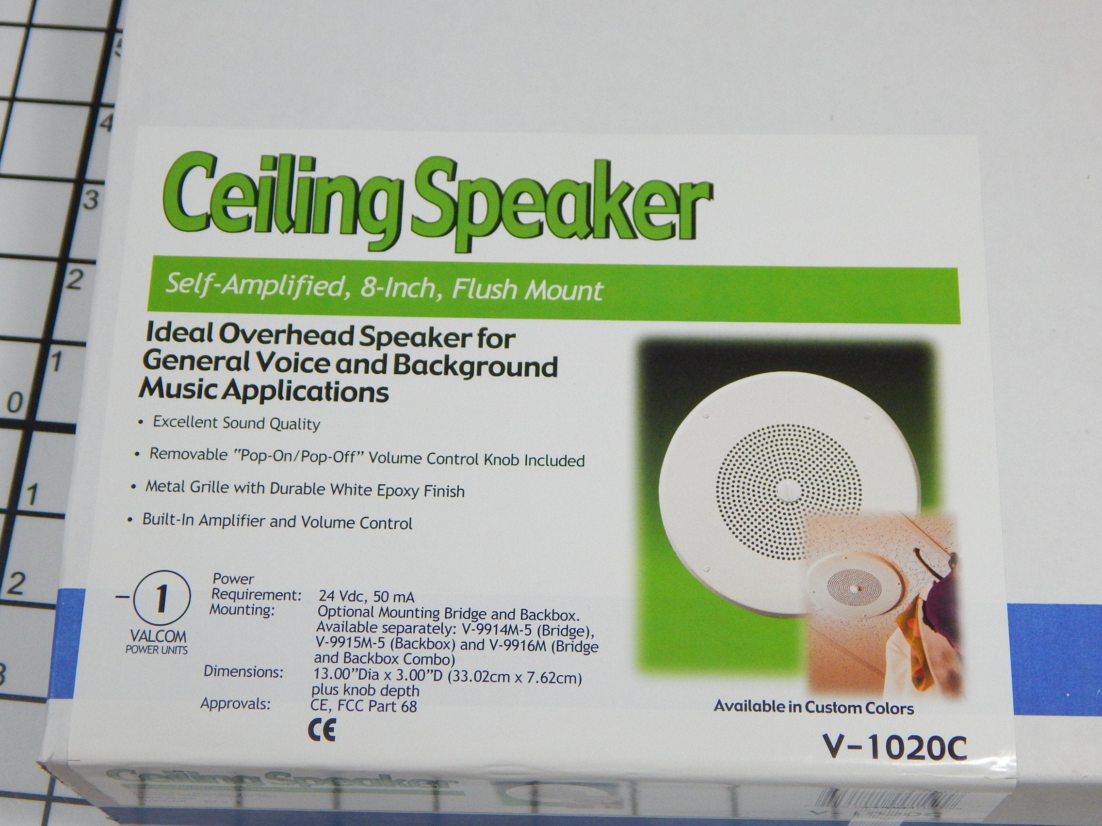 1Watt 1Way 8in Ceiling Speaker