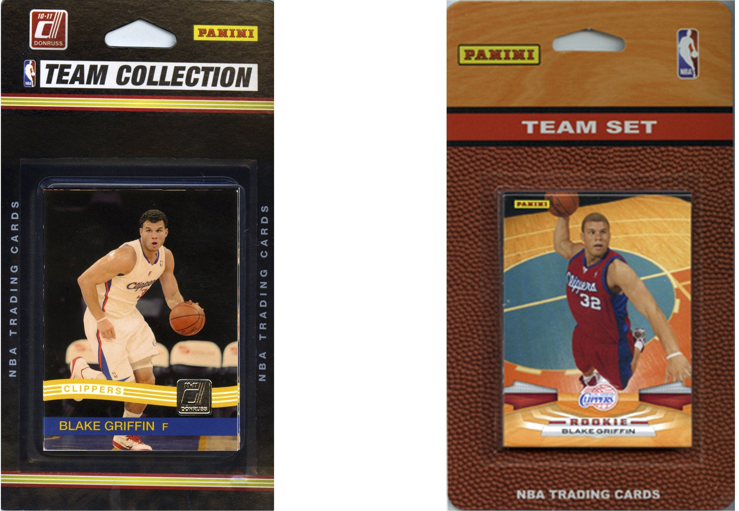 NBA Los Angeles Clippers 2 Different Licensed Trading Card Team Sets