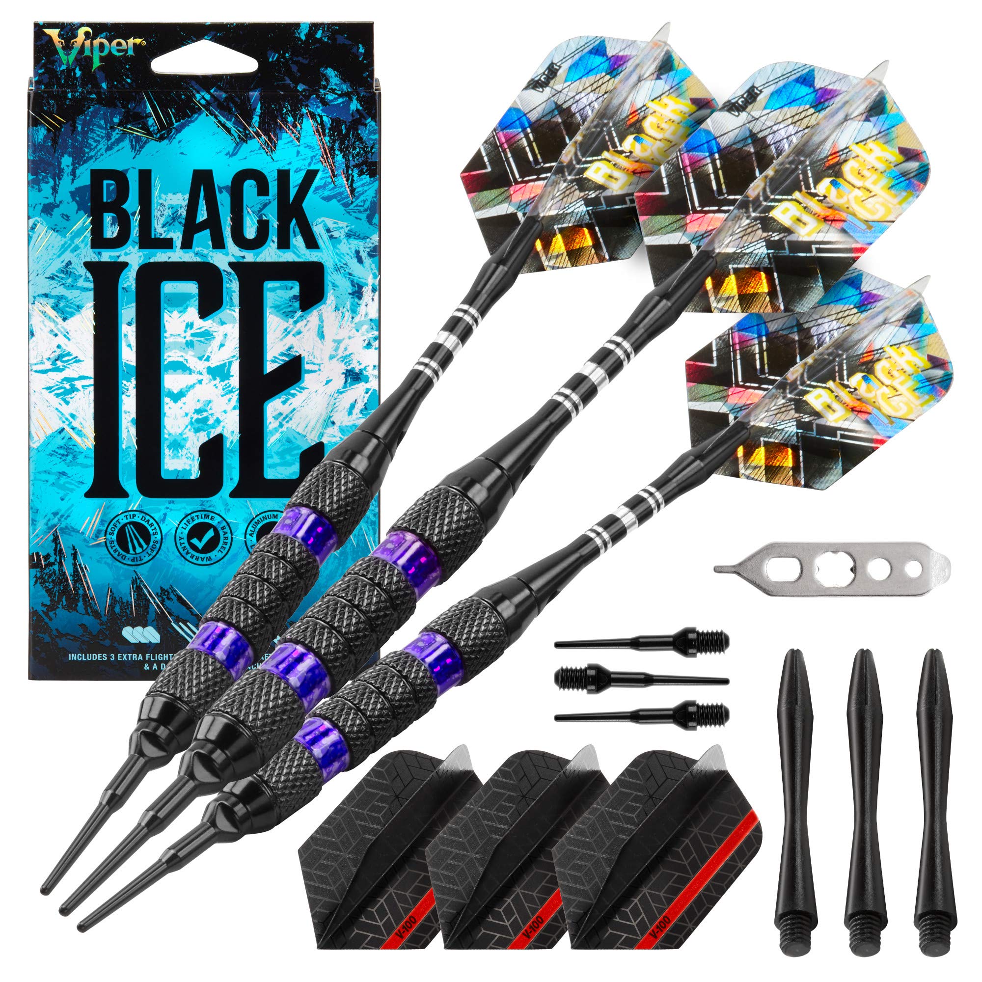 Viper Black Ice Purple Soft Tip Darts 18 Grams