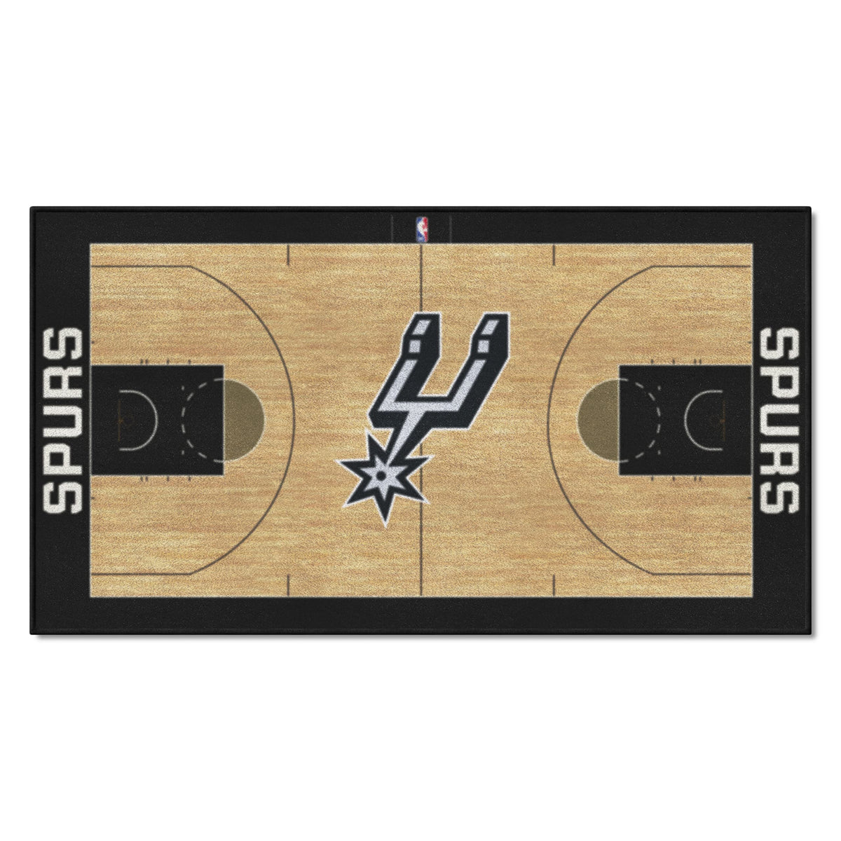 Fanmats Nba San Antonio Spurs Nylon Face Nba Court Runner-Small  24X44