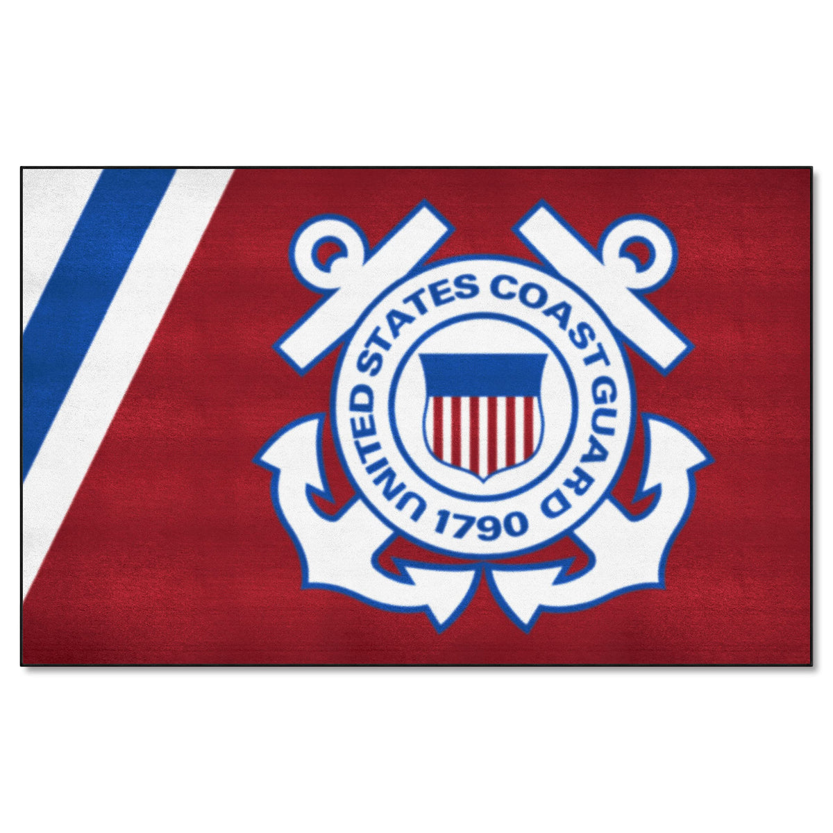 Fanmats 9556 U.S. Coast Guard Ulti-Mat Rug - 5Ft. X 8Ft. | Sports Fan Area Rug, Home Decor Rug And Tailgating Mat
