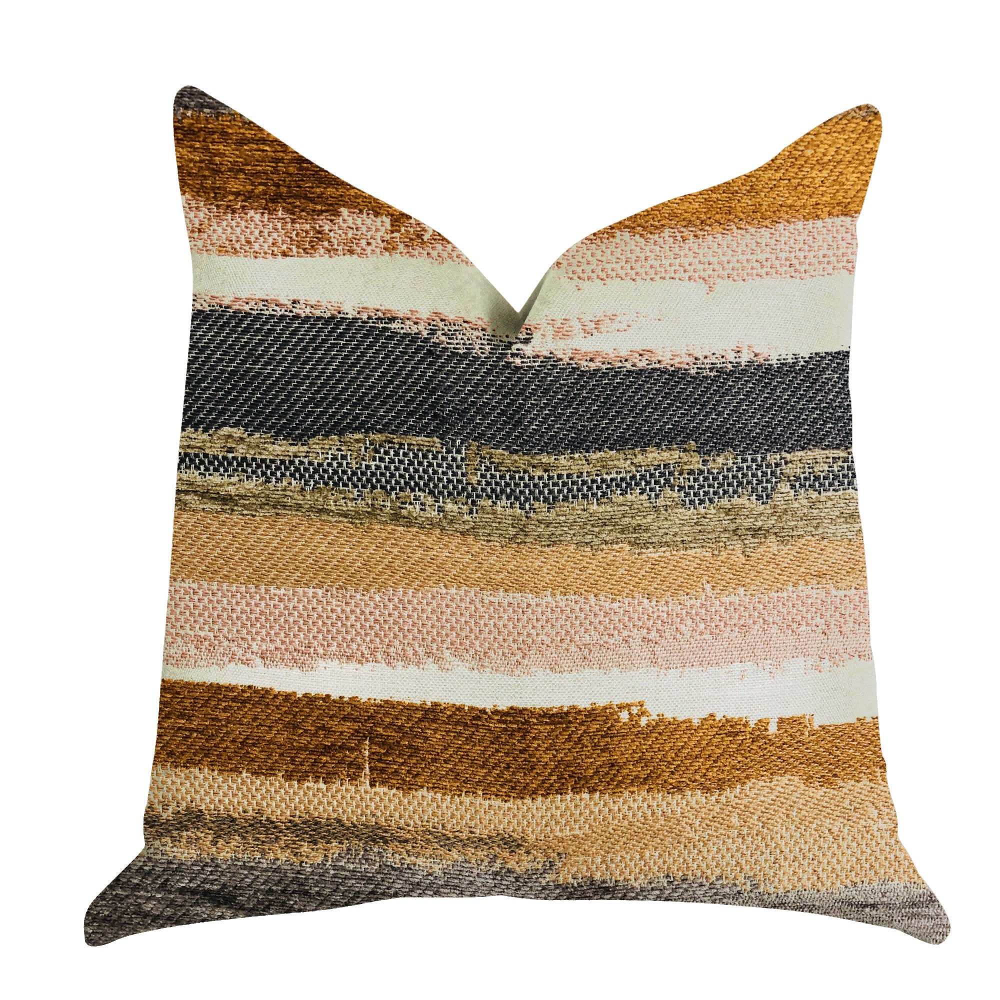 Plutus Bahia Belle Striped Luxury Throw Pillow - Double sided  12 x 25″