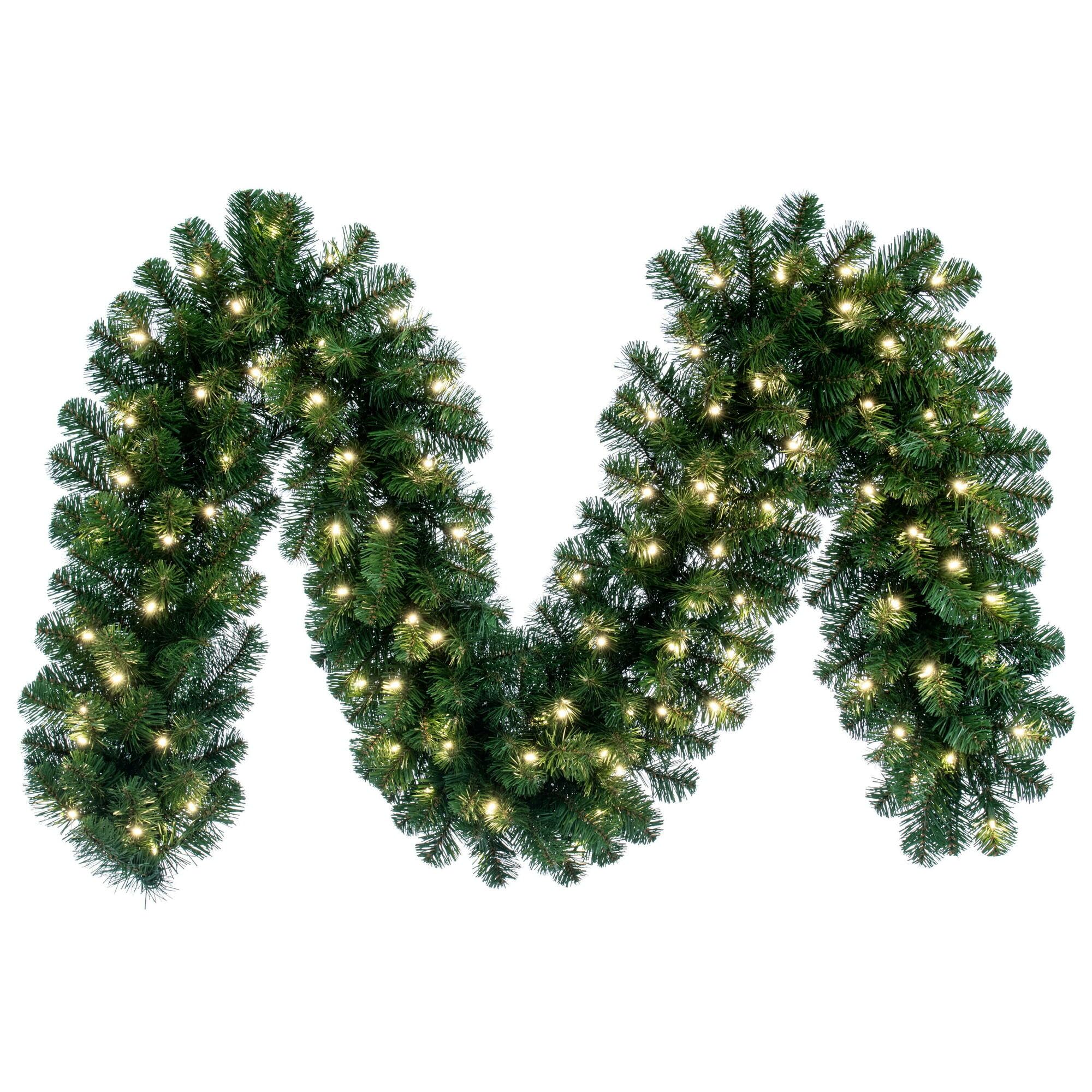 Casafoyer  9' x 14” Oregon Fir Garl WA 100LED WmWht - C164712LED - (Pack Of 2)
